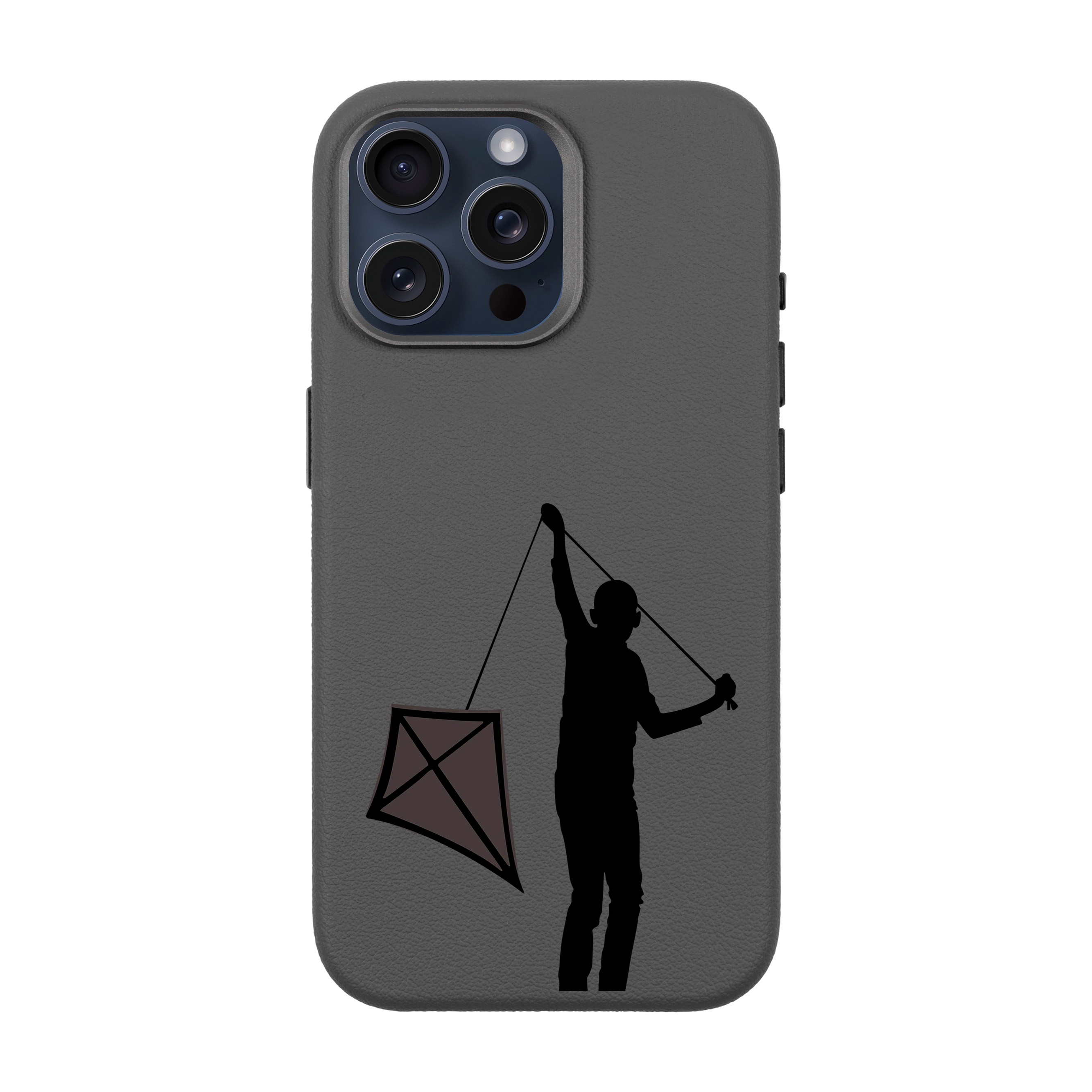 KITE-iPhone Leather 15 Premium Case with MagSafe