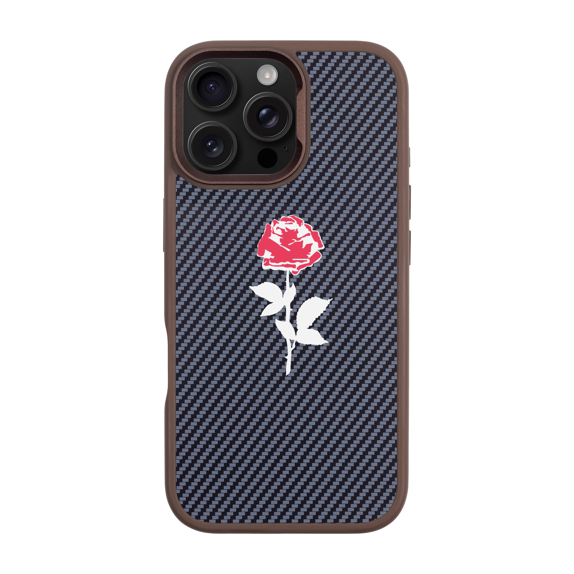 NATUREL ROSE-iPhone Plaid Kılıf MagSafe Özellikli