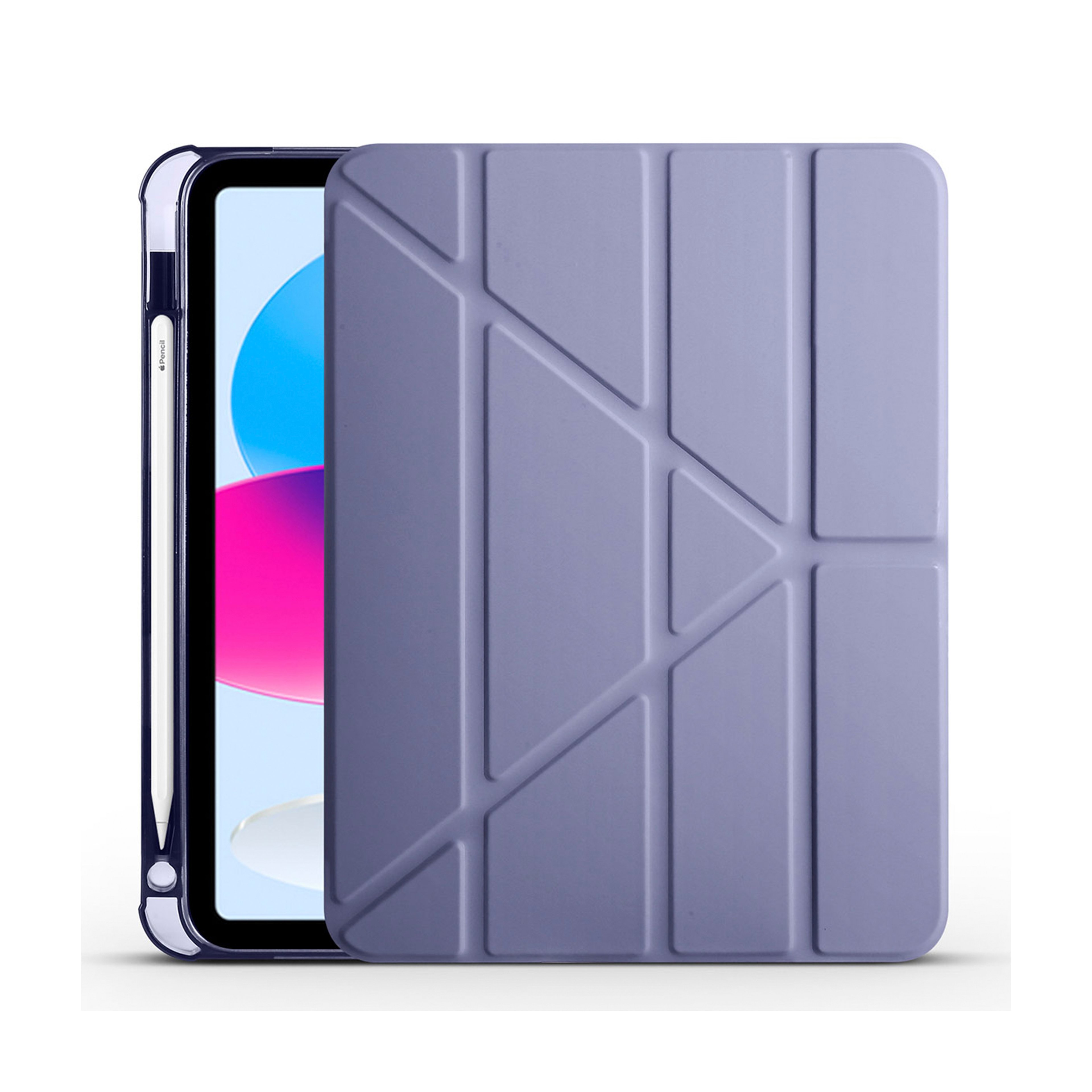 Apple iPad 10.Nesil 10.9 inç 2022-Trigon Folding Kalemlikli Standlı Kılıf