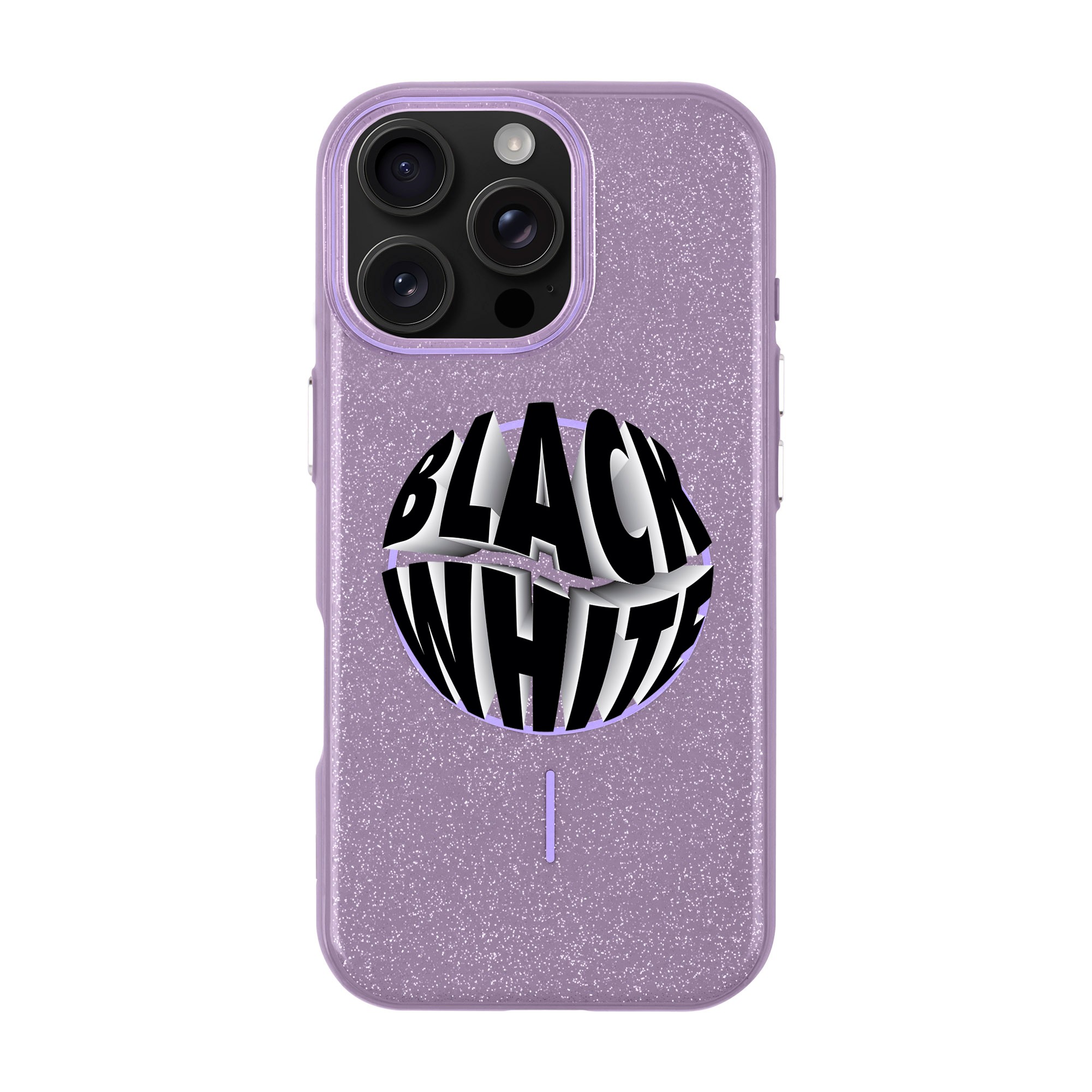 BLACK WHITE-iPhone Radiant Kılıf MagSafe Özellikli
