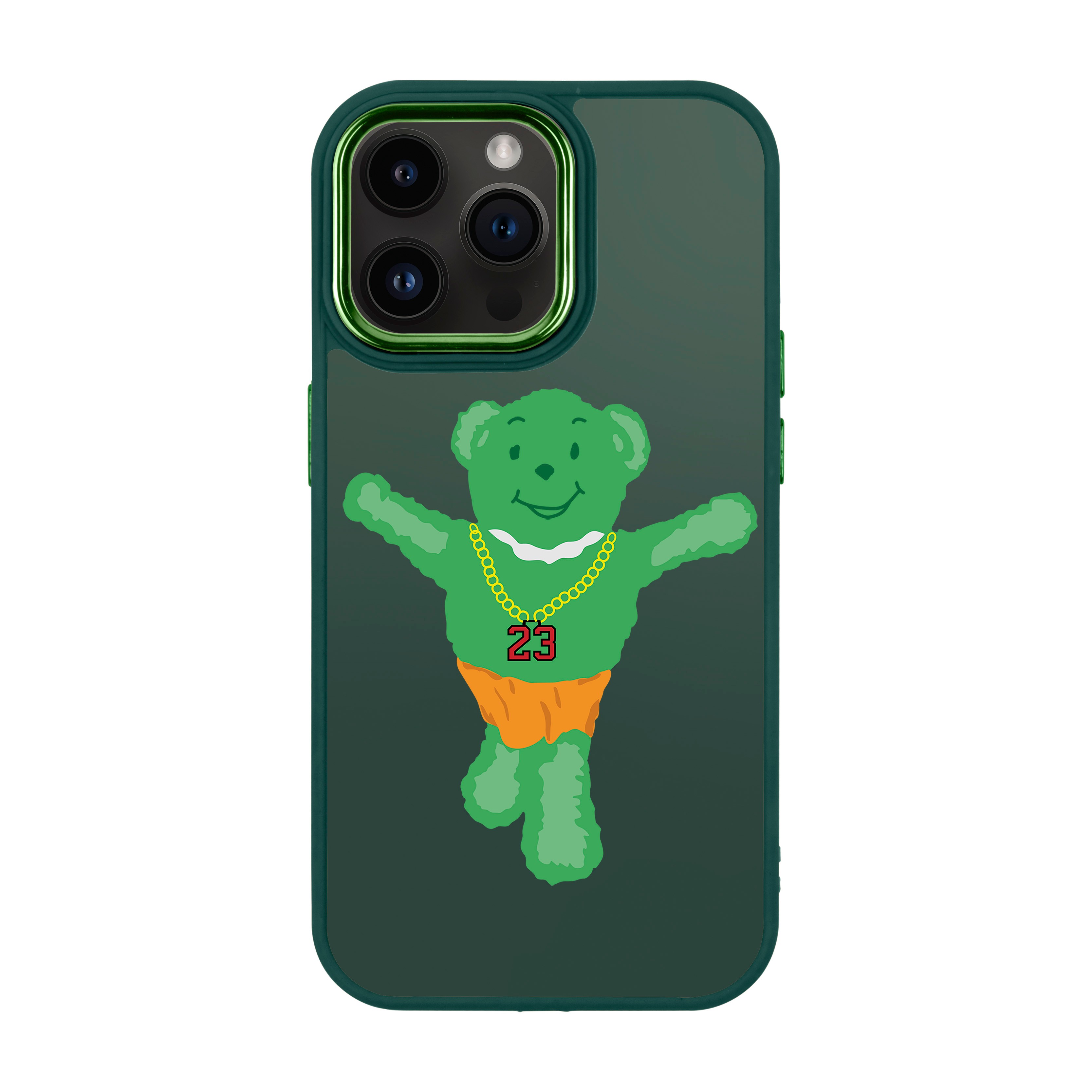 GREEN BEAR-iPhone Proof Kılıf