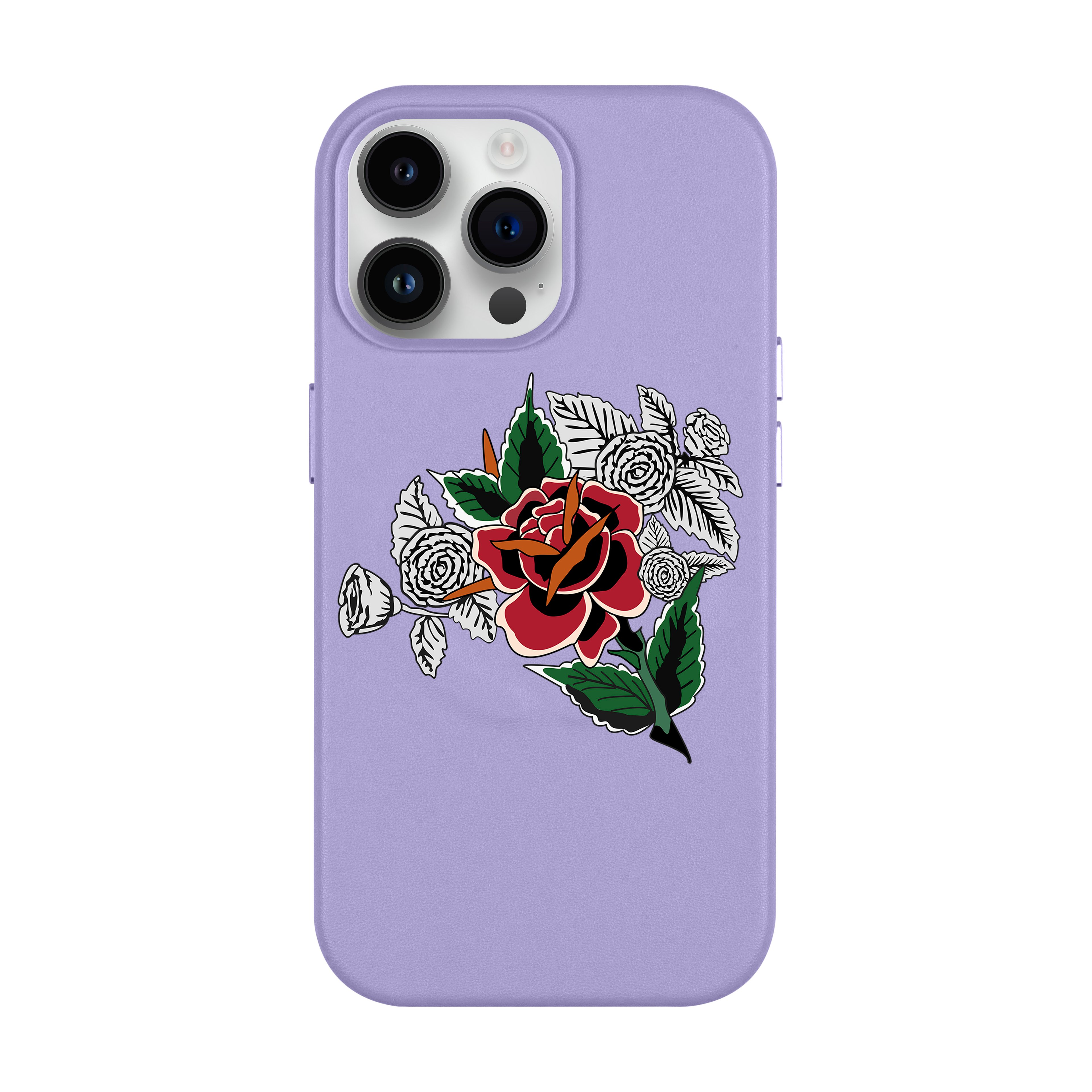 Dry Rose - iPhone Leather Case with MagSafe