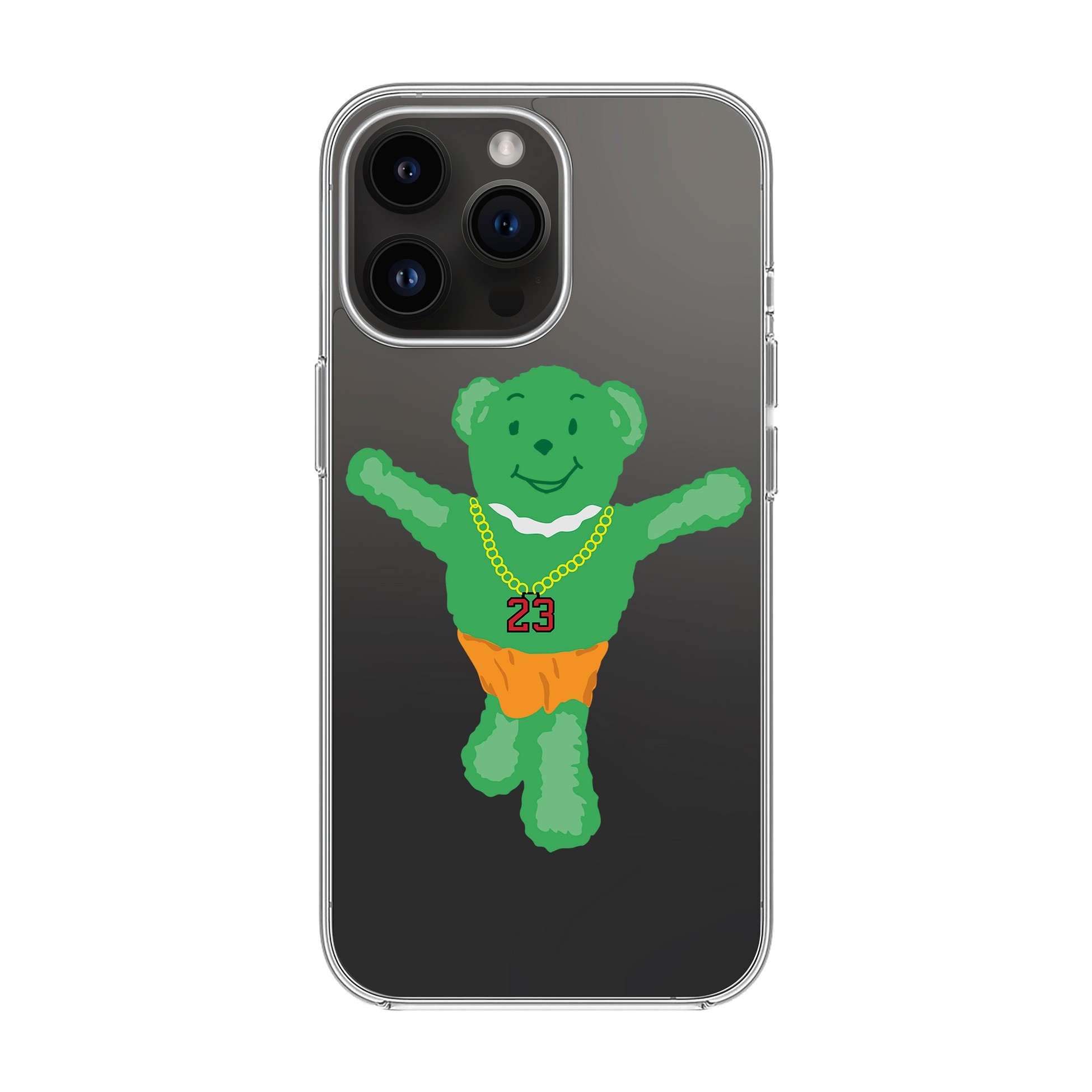 GREEN BEAR-iPhone Solid Kılıf