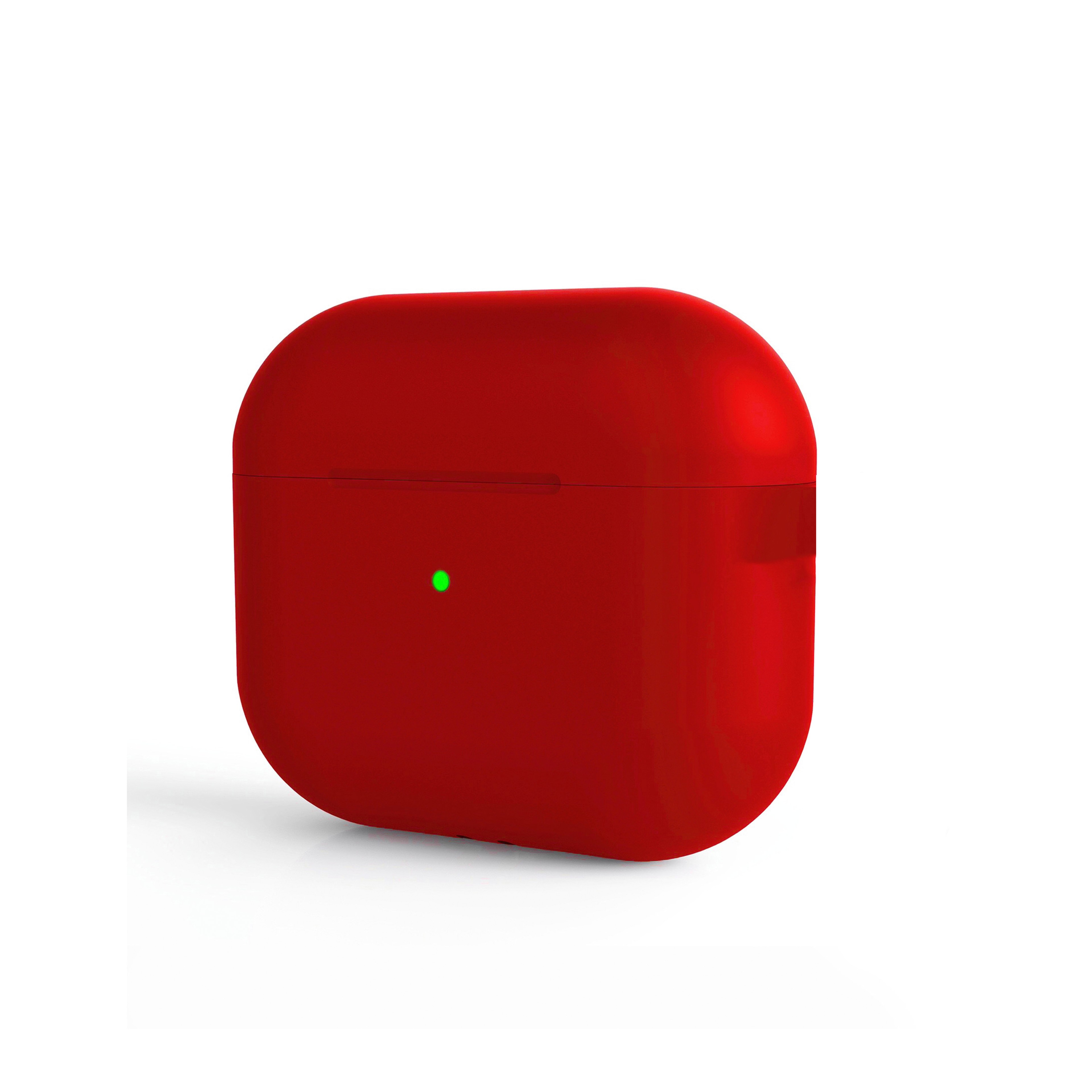 NEW-Apple AirPods Ultra Silikon Kılıf - Kırmızı