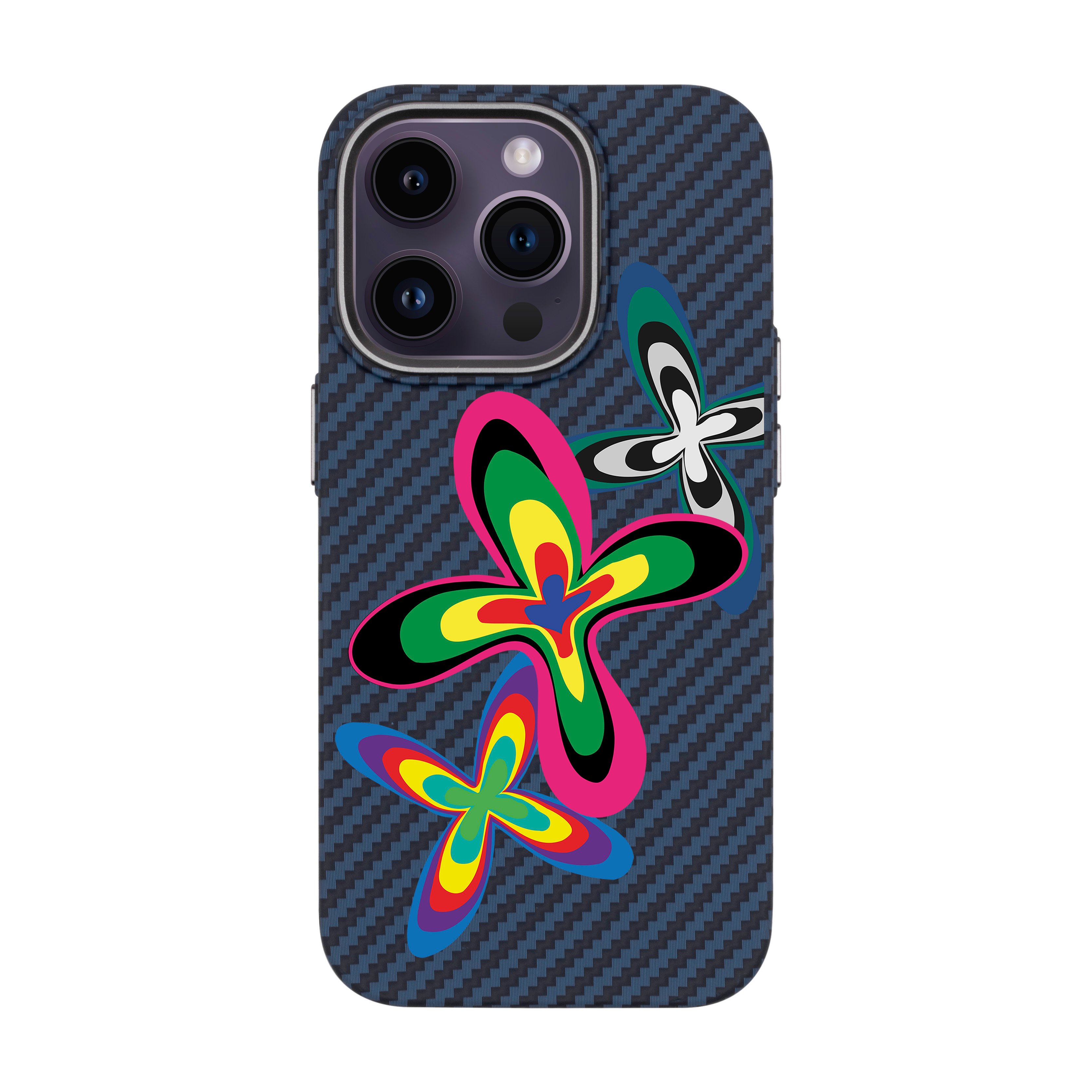 Color Flower - iPhone Carbon Case with Magsafe