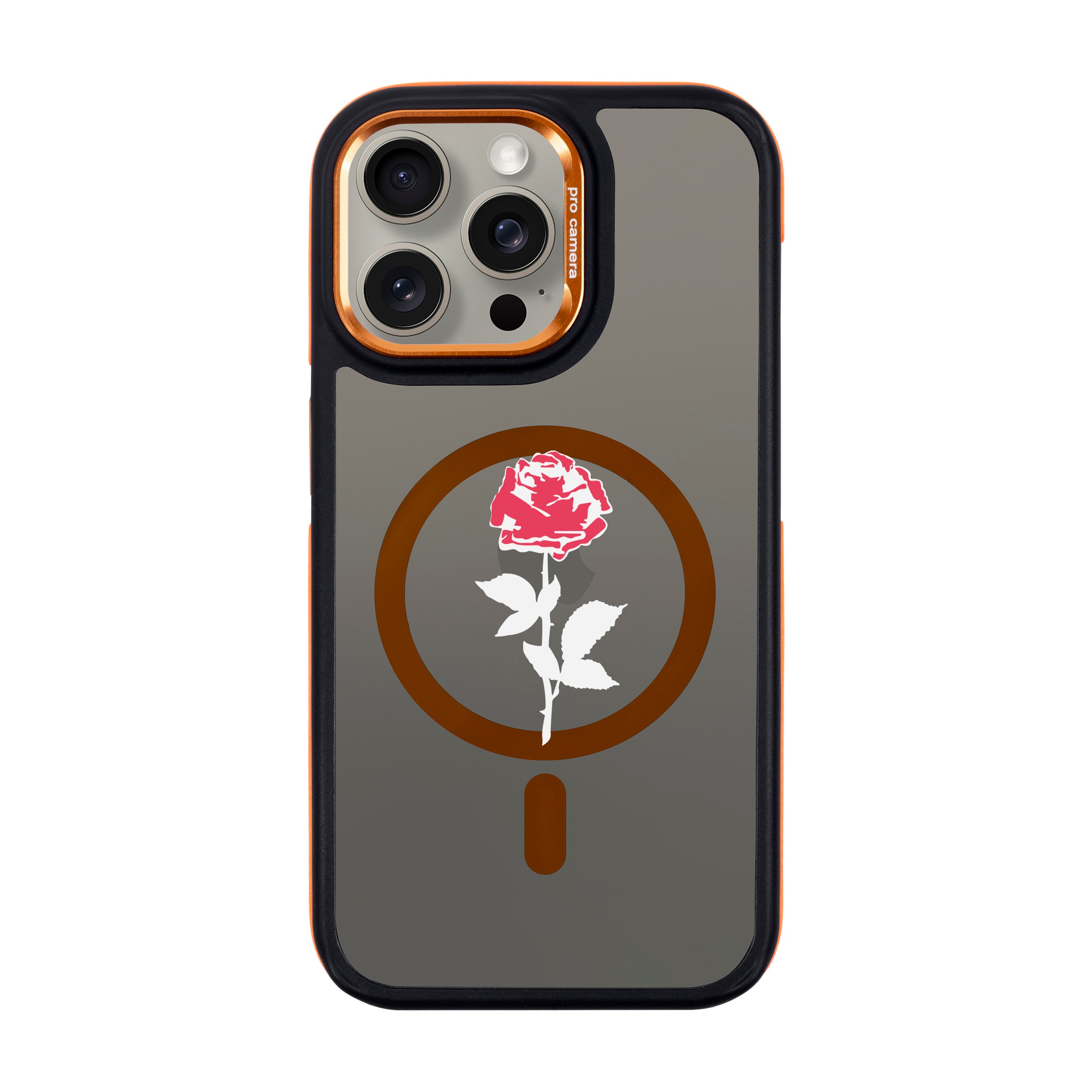 NATUREL ROSE-iPhone Dark Kılıf MagSafe Özellikli