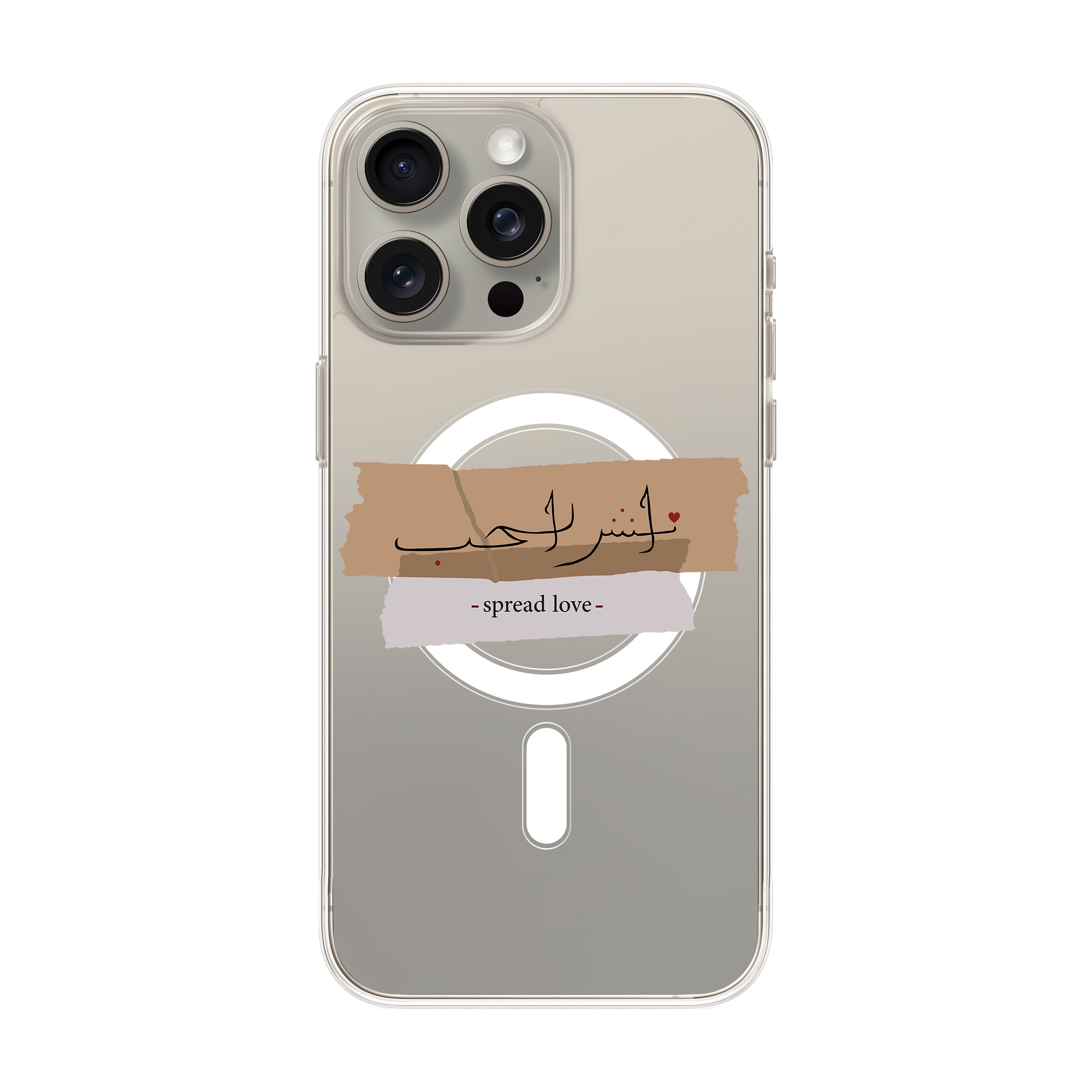 Spread Love - iPhone Clear Case with MagSafe