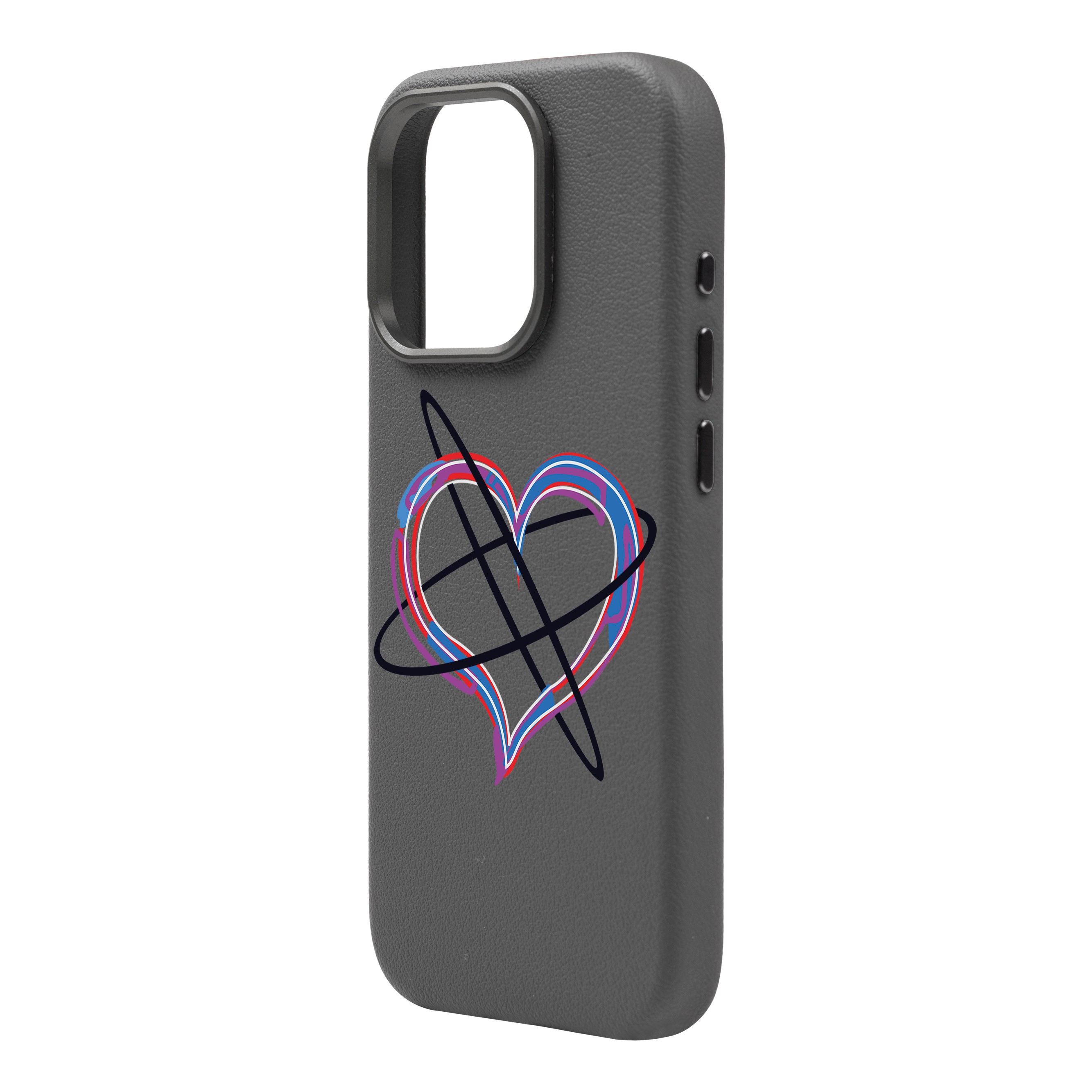 HEART ATTACK-iPhone Leather 15 Premium Case with MagSafe