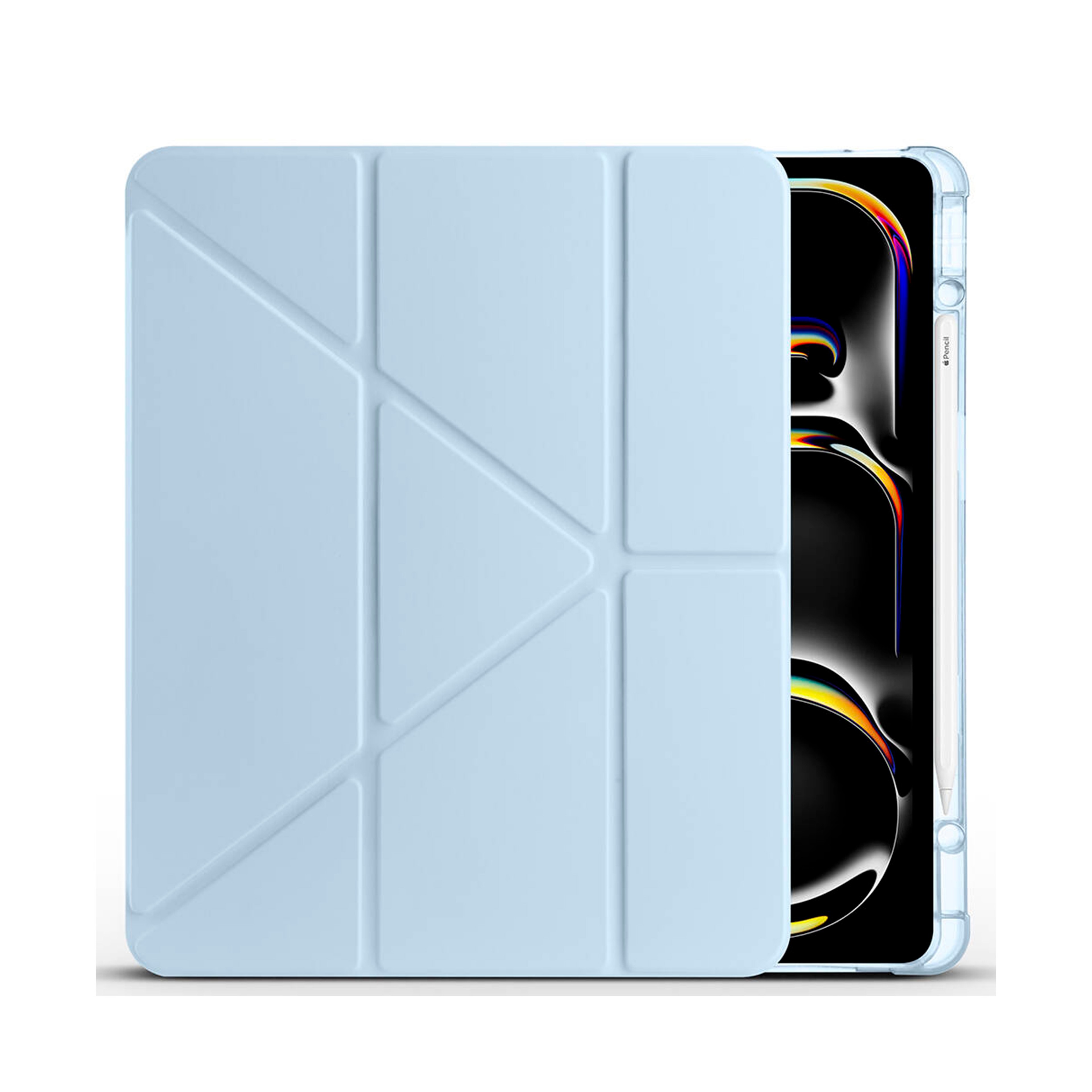 Apple iPad Air 13 inç 2024-Trigon Folding Kalemlikli Standlı Kılıf