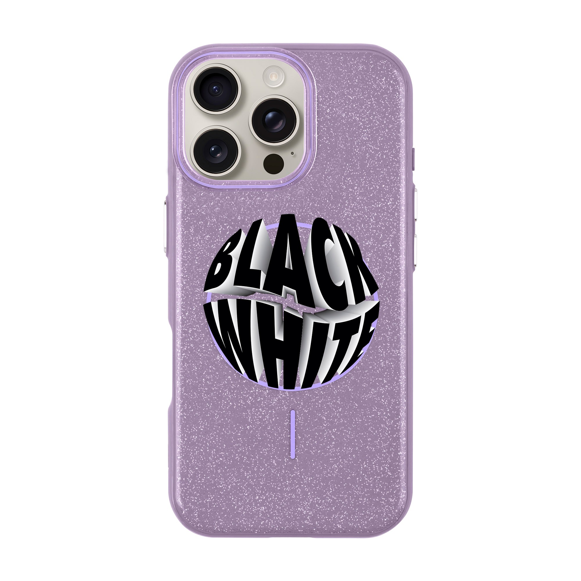 BLACK WHITE-iPhone Radiant Kılıf MagSafe Özellikli