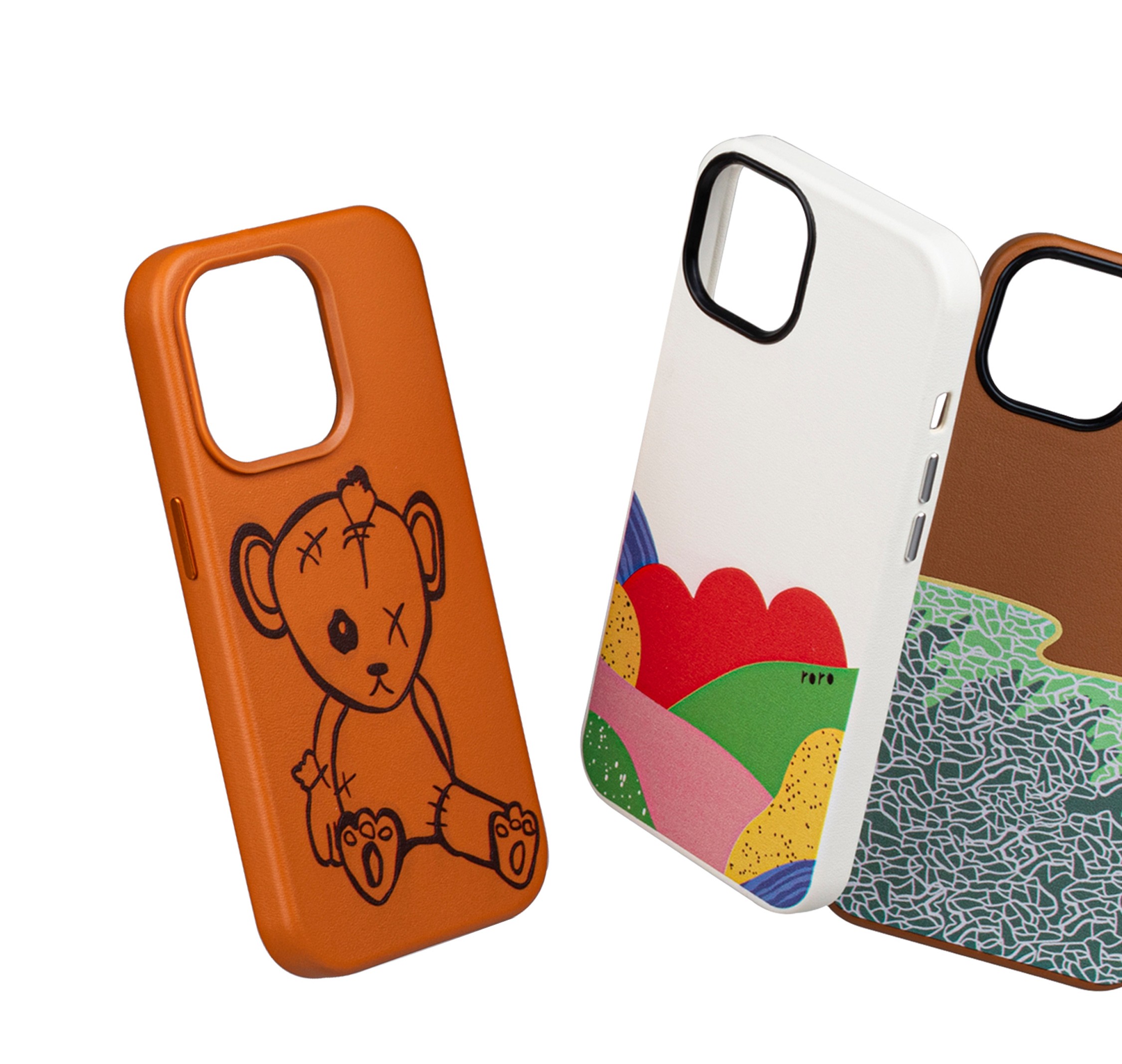 BABY BEAR-iPhone Leather Kılıf MagSafe Özellikli