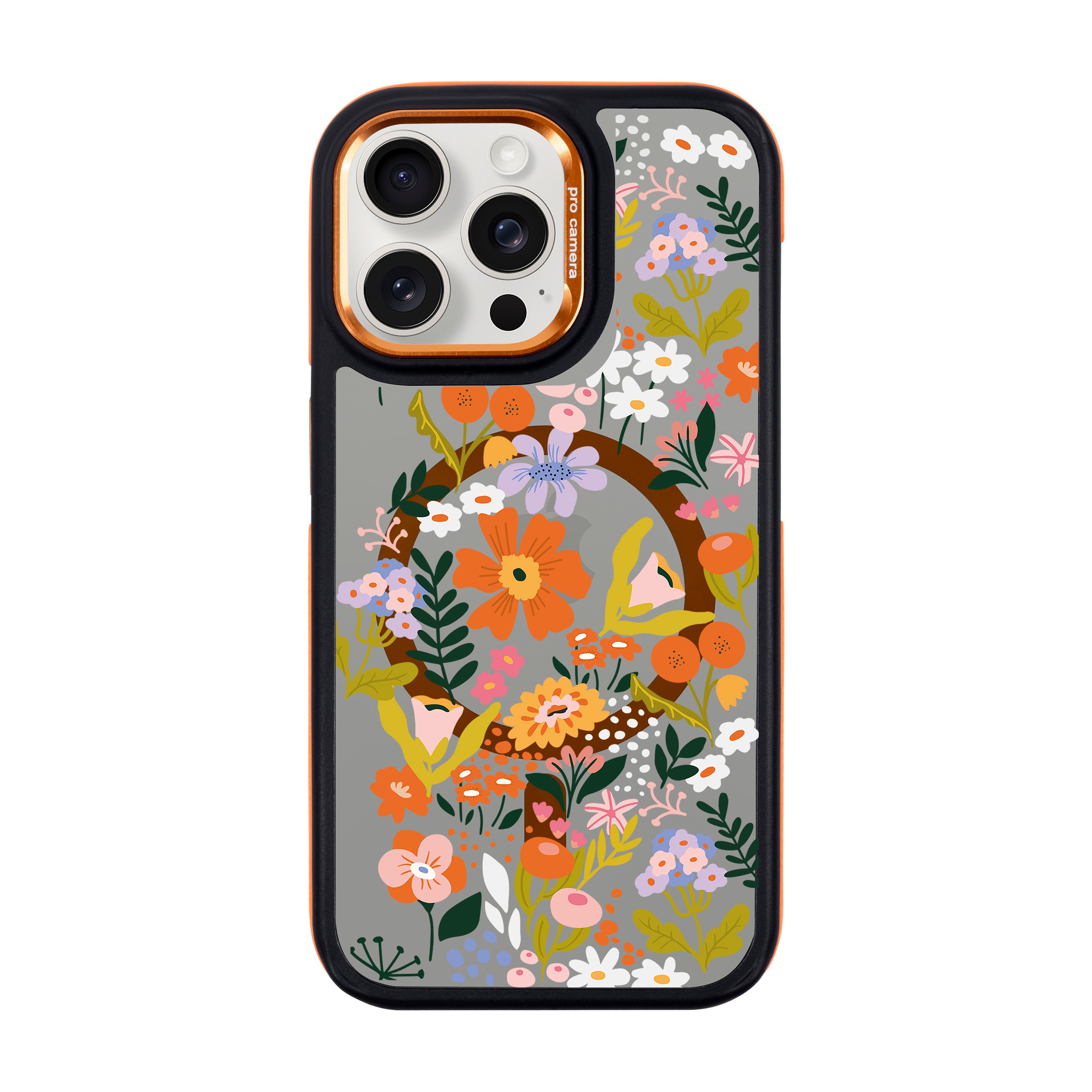 FLOWER-iPhone Dark Case with MagSafe