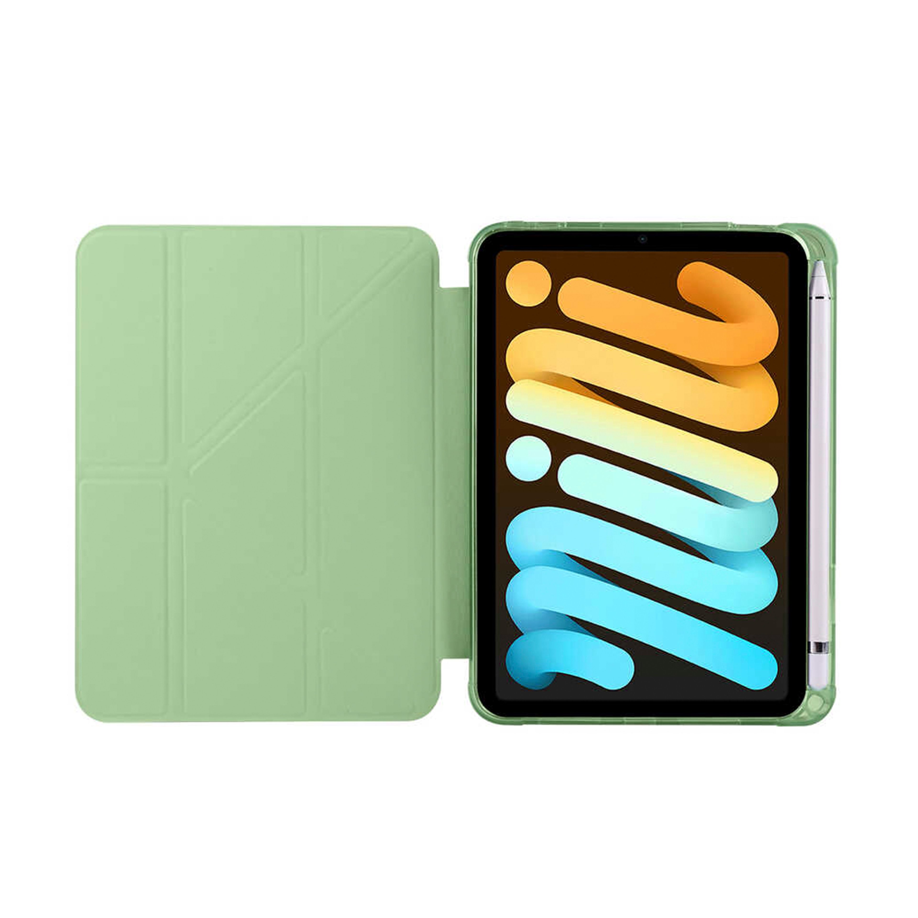 Apple iPad Mini 2021 (6.Nesil)-Trigon Folding Kalemlikli Standlı Kılıf