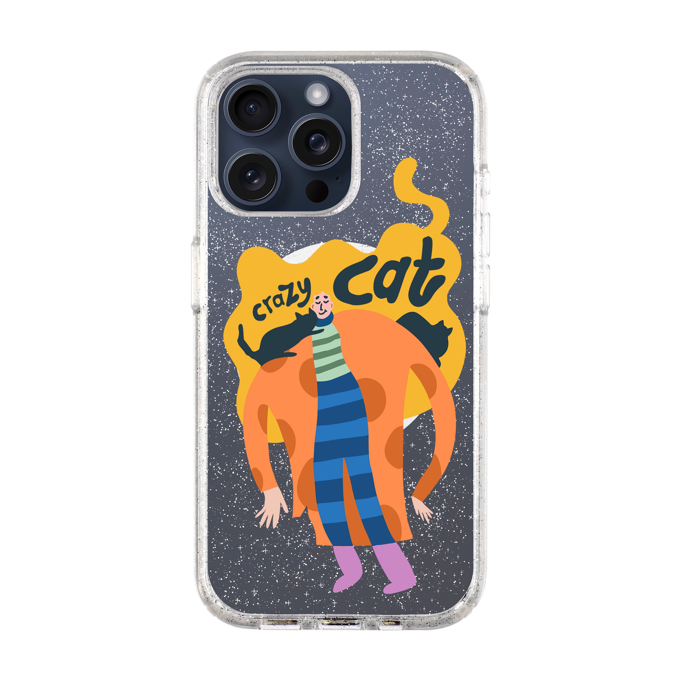 CRAZY CAT-iPhone Shiny Kılıf MagSafe Özellikli