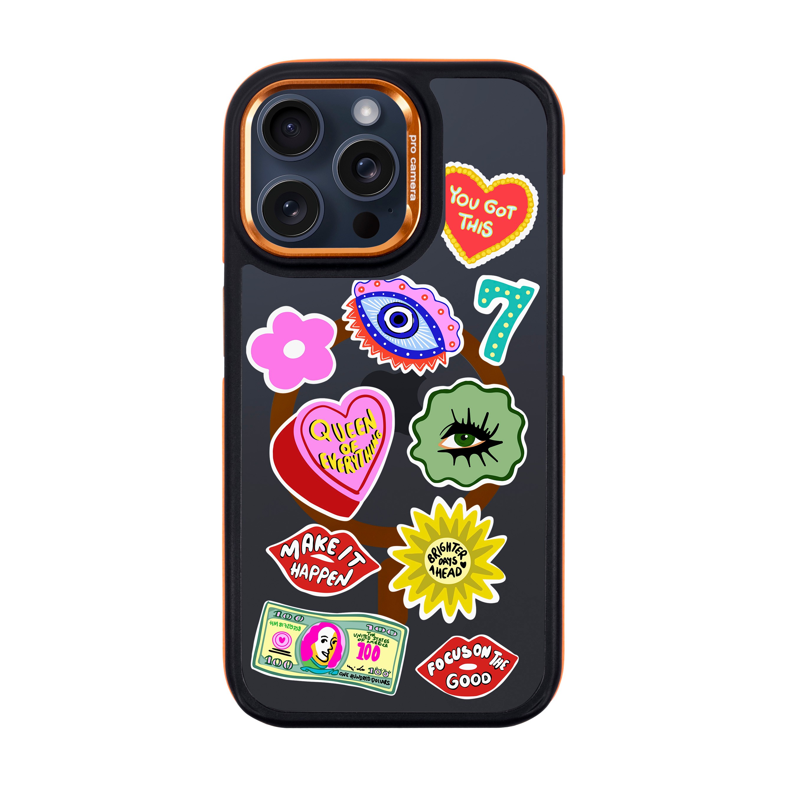 HM STICKERS-iPhone Dark Case with MagSafe