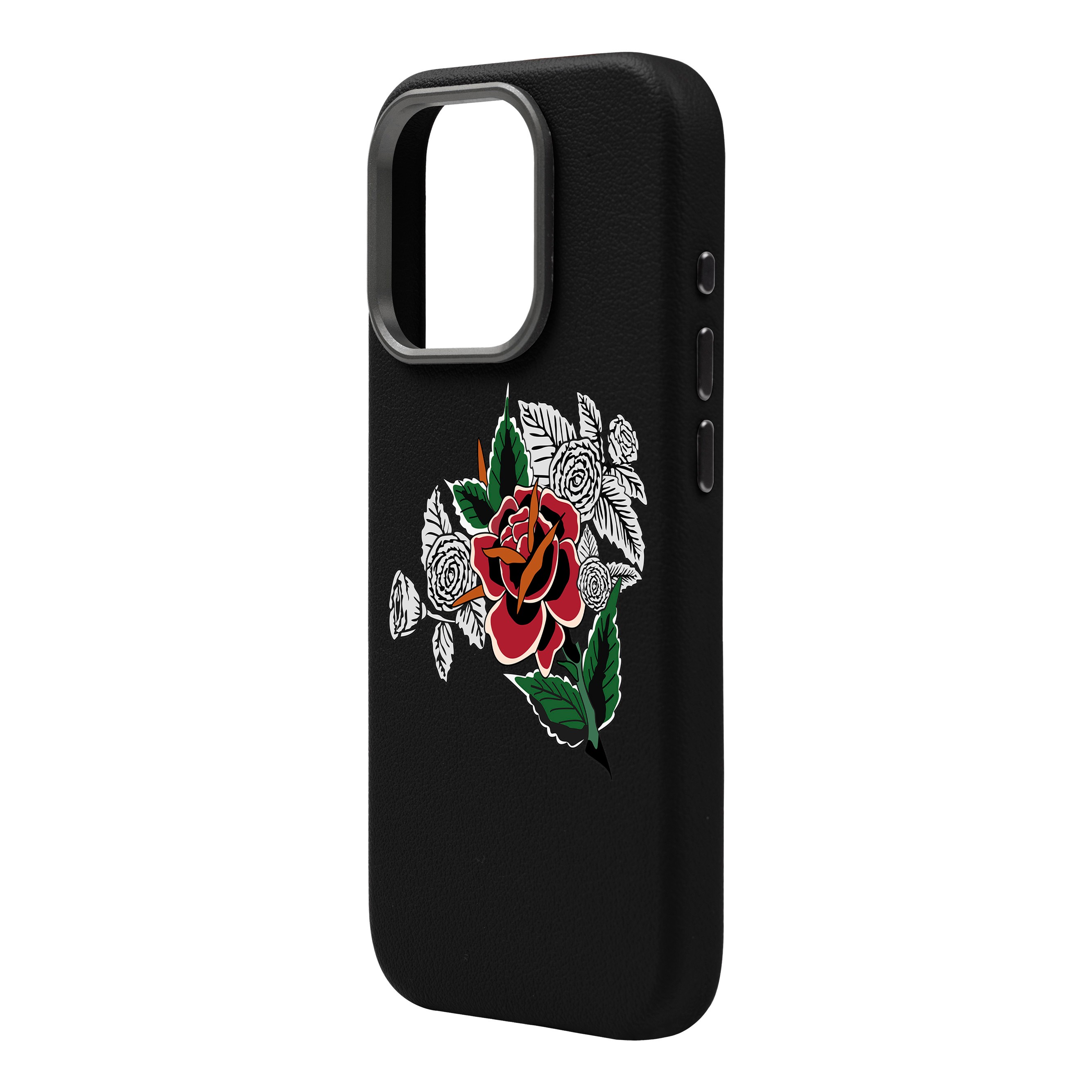 DRY ROSE-iPhone Leather 15 Premium Case with MagSafe