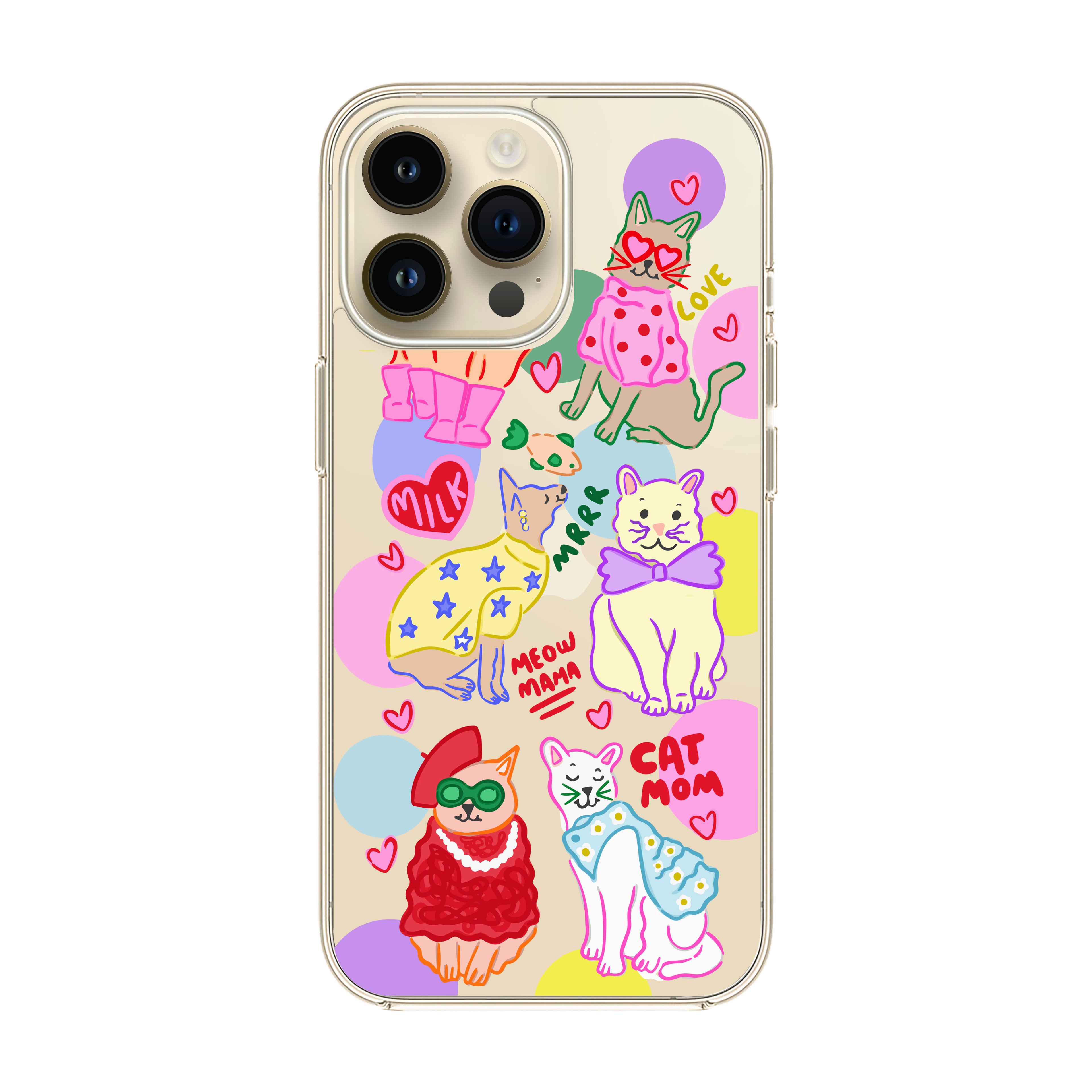 Cat Mom - iPhone Clear Case