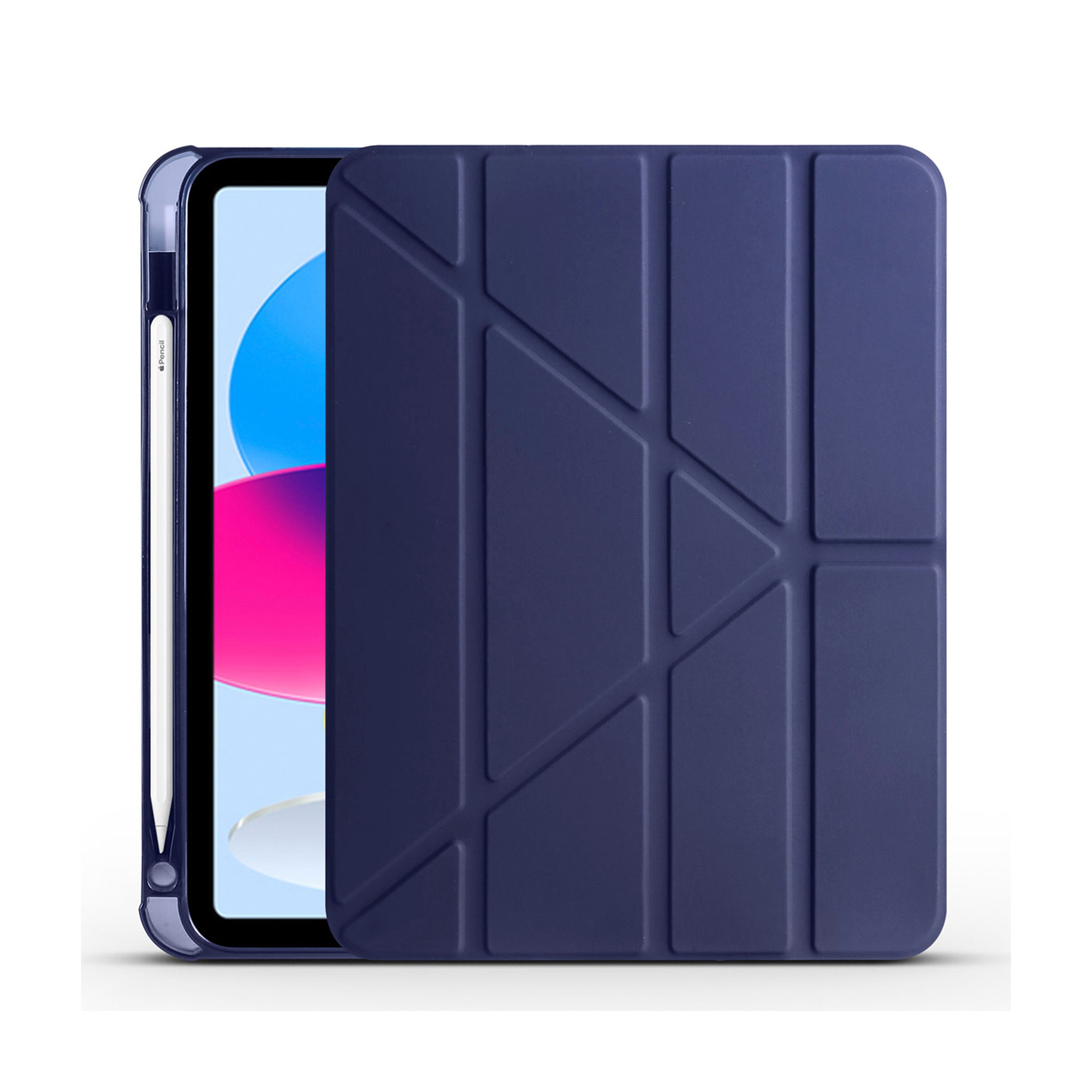 Apple iPad 11.Nesil 2025-Trigon Folding Kalemlikli Standlı Kılıf