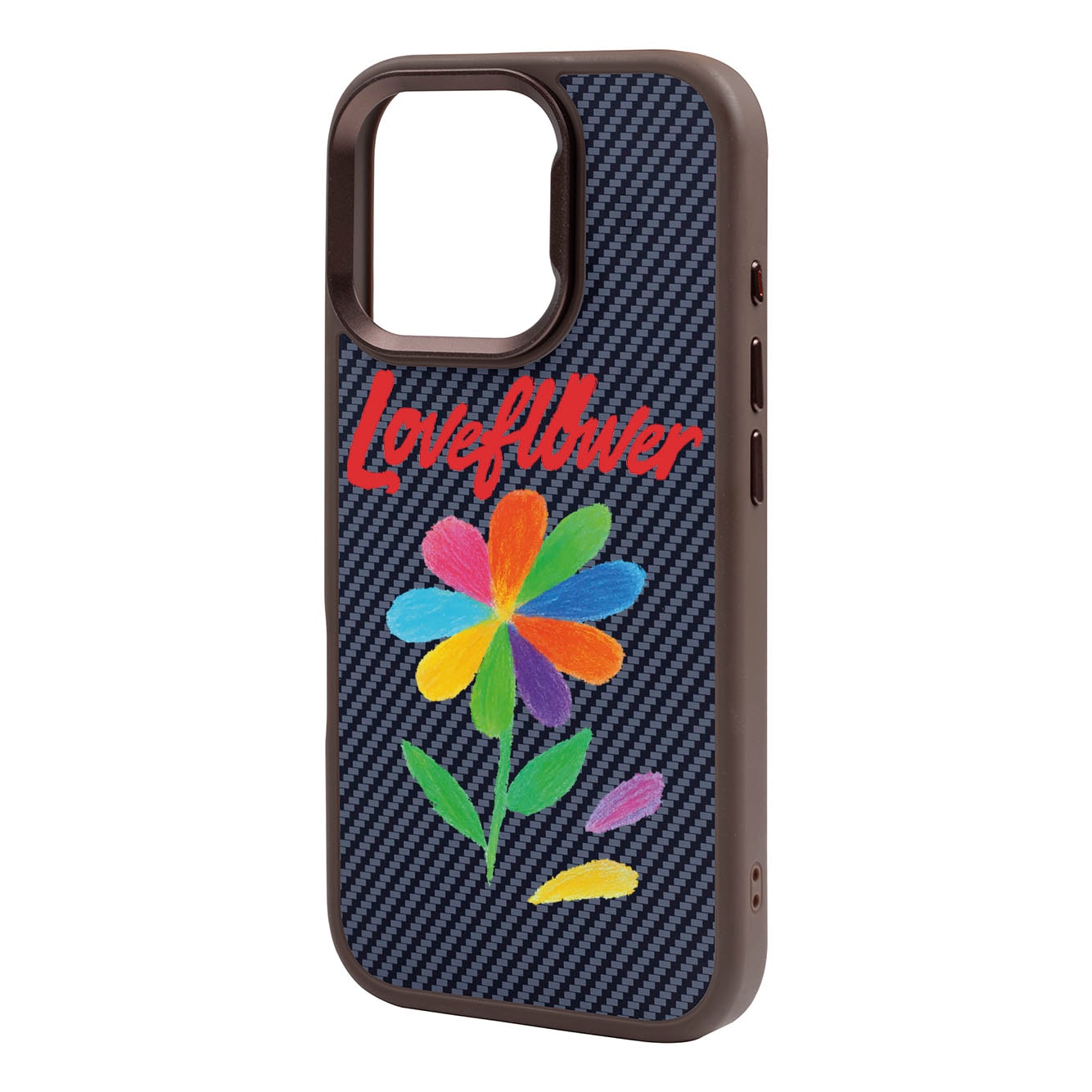 LOVE FLOWER-iPhone Plaid Kılıf MagSafe Özellikli