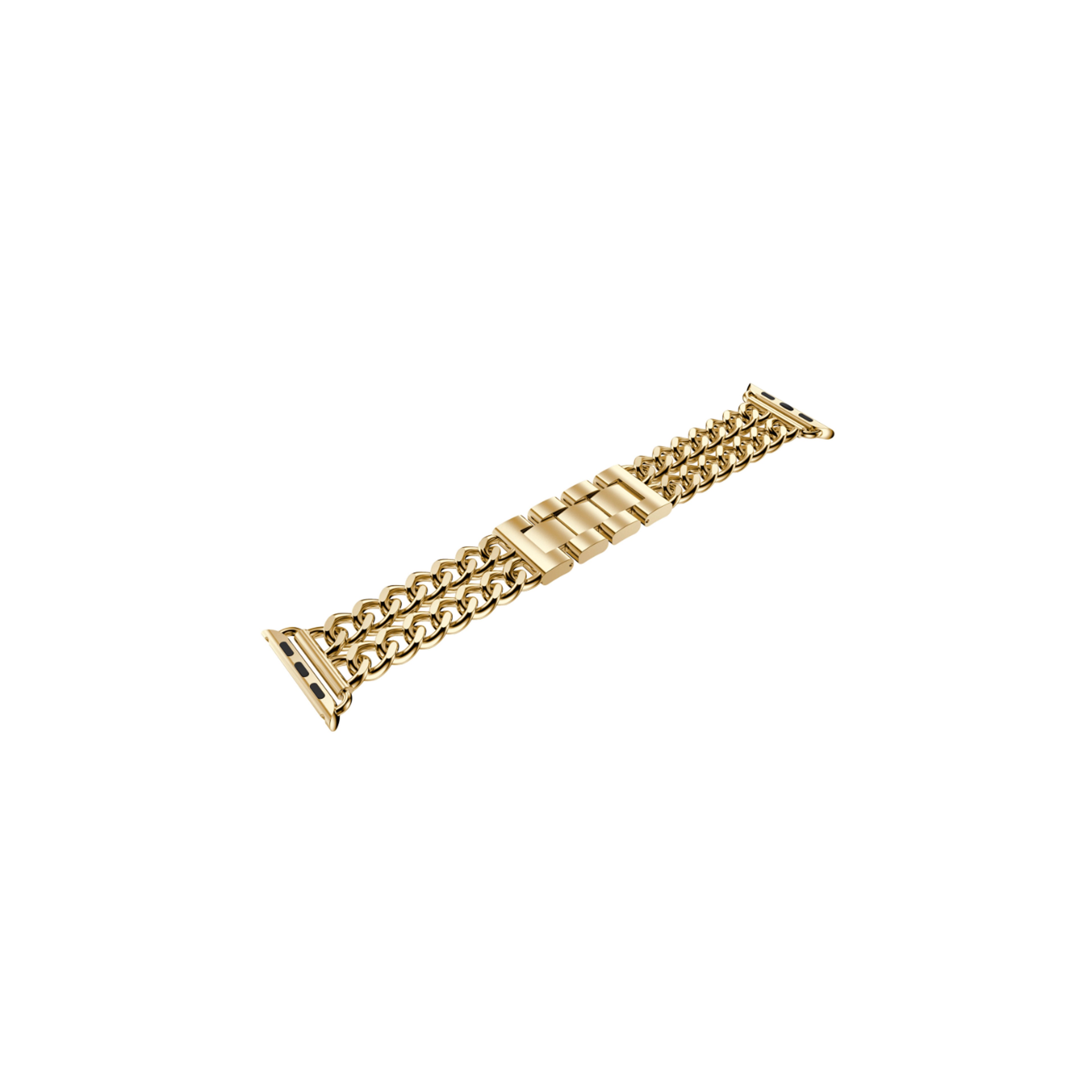 Apple Watch Force Chain Kordon-Gold