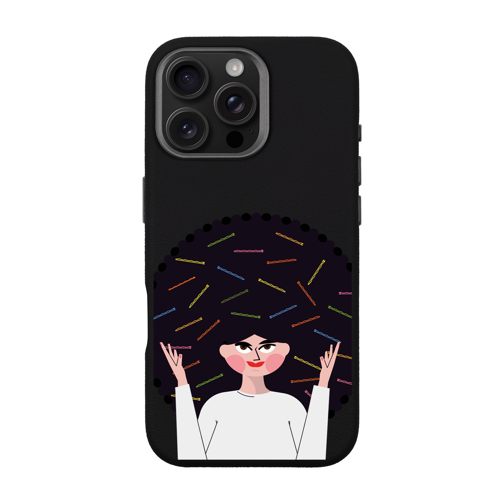 TANGLES OF HAPPINESS-iPhone Leather Premium Kılıf MagSafe Özellikli