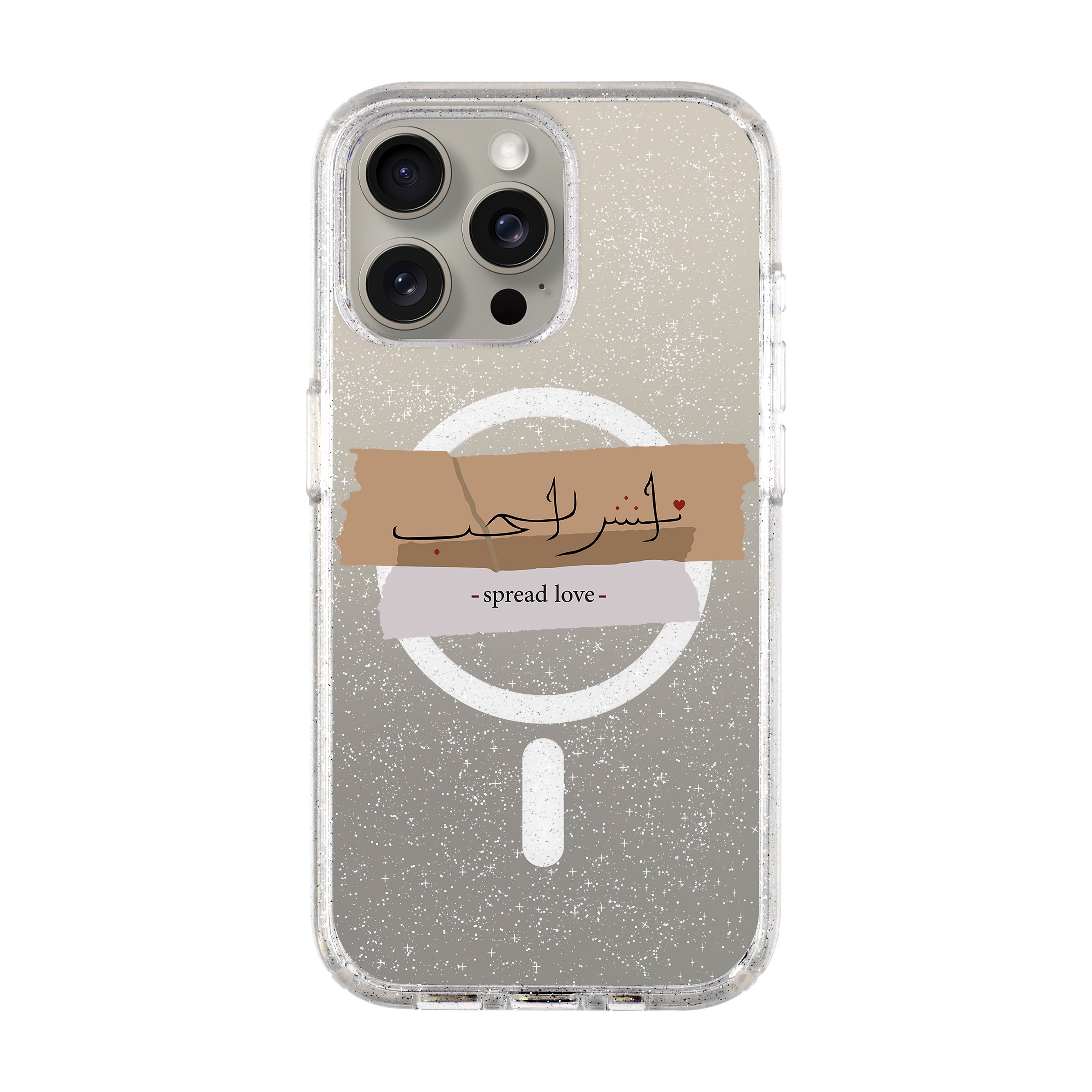 SPREAD LOVE-iPhone Shiny Case with MagSafe