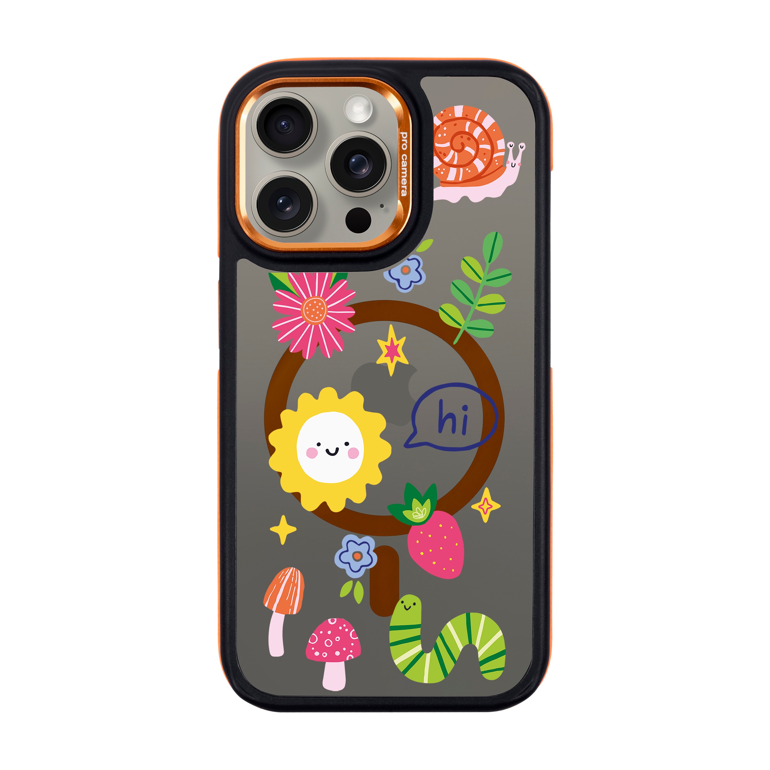 HELLO NATURE-iPhone Dark Case with MagSafe