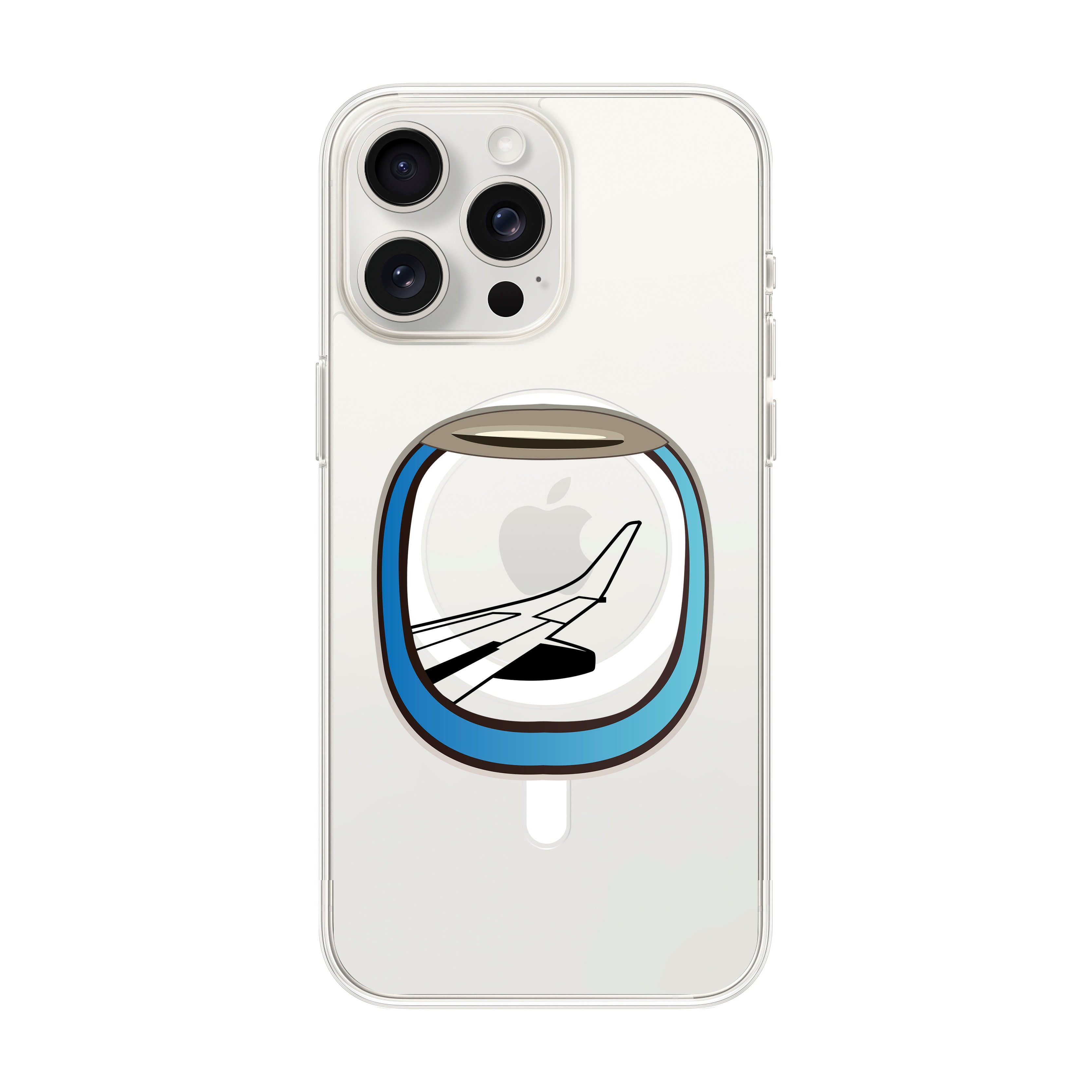 Aircraft Window - iPhone Clear Case with MagSafe