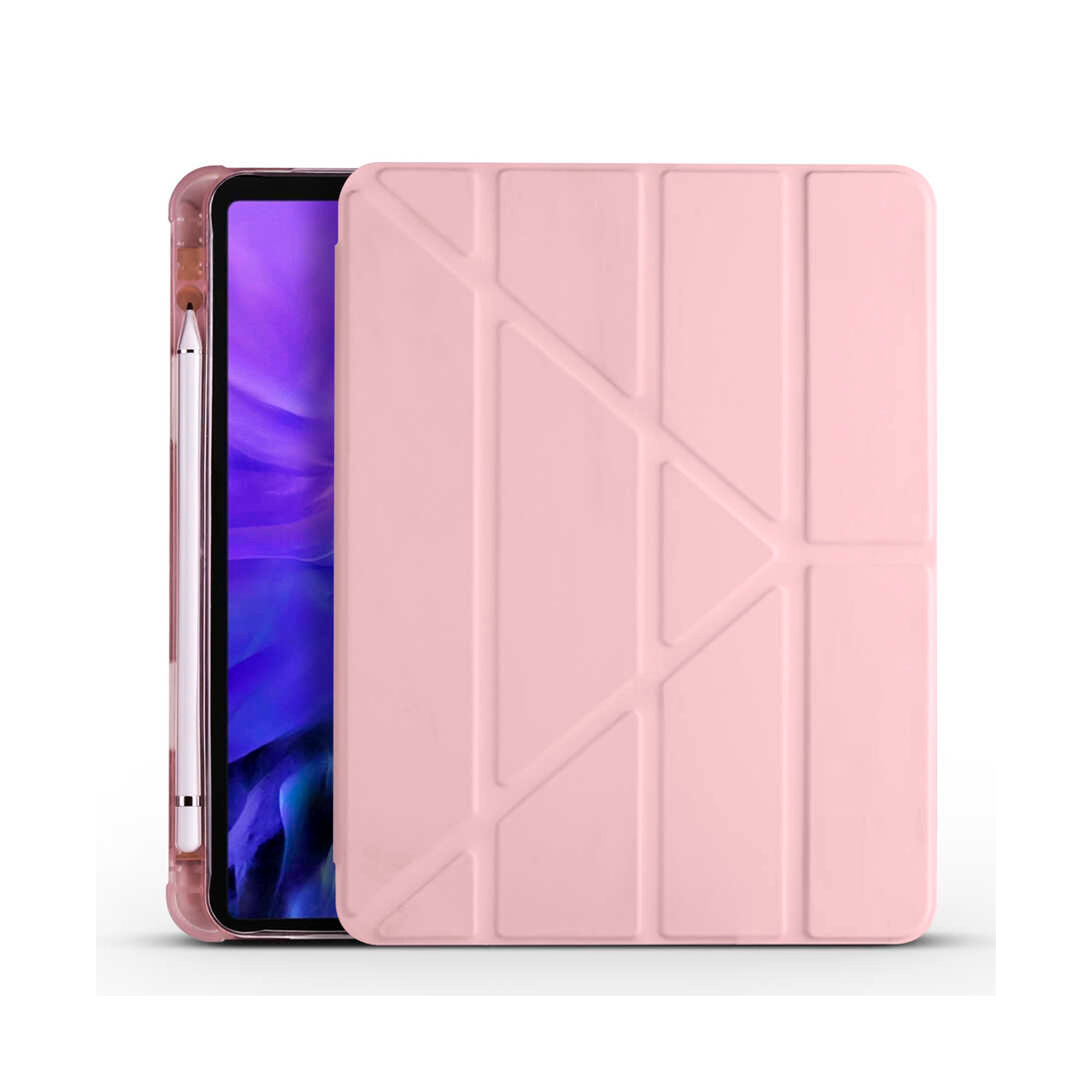 Apple iPad Air 10.9 inç 2020 (4.Nesil)-Trigon Folding Kalemlikli Standlı Kılıf