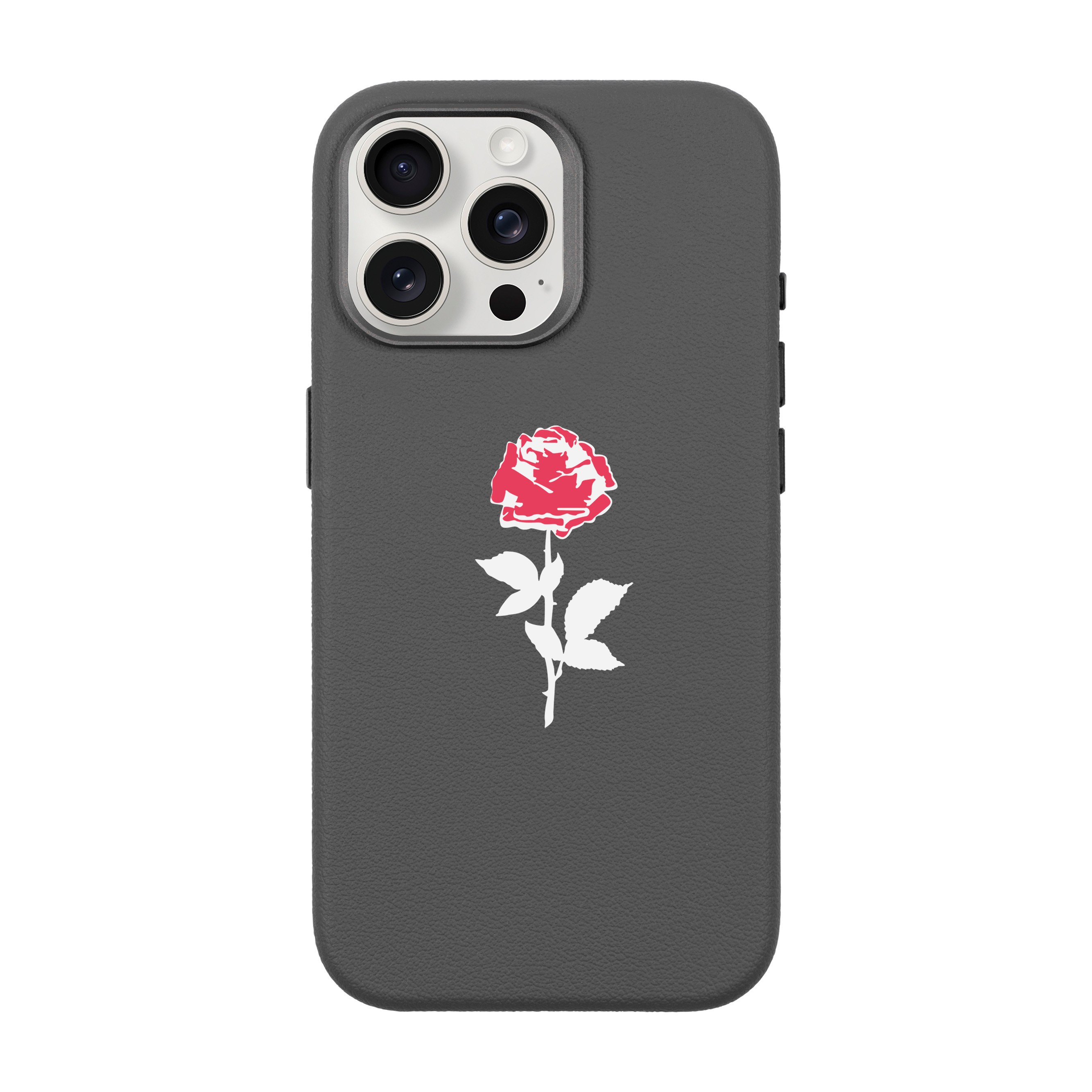 NATUREL ROSE-iPhone Leather 15 Premium Case with MagSafe