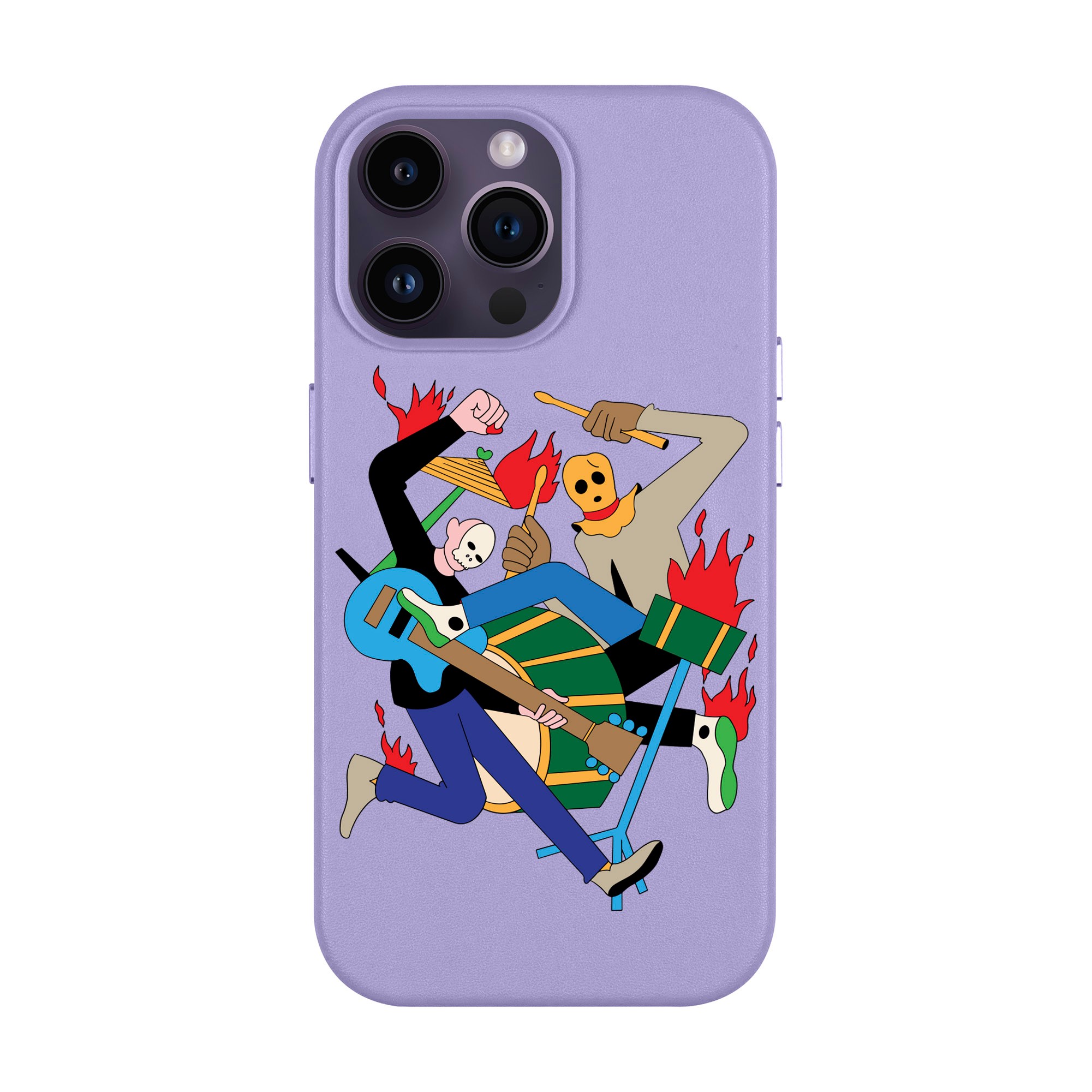 MONSTER MASH-iPhone Leather Case with MagSafe