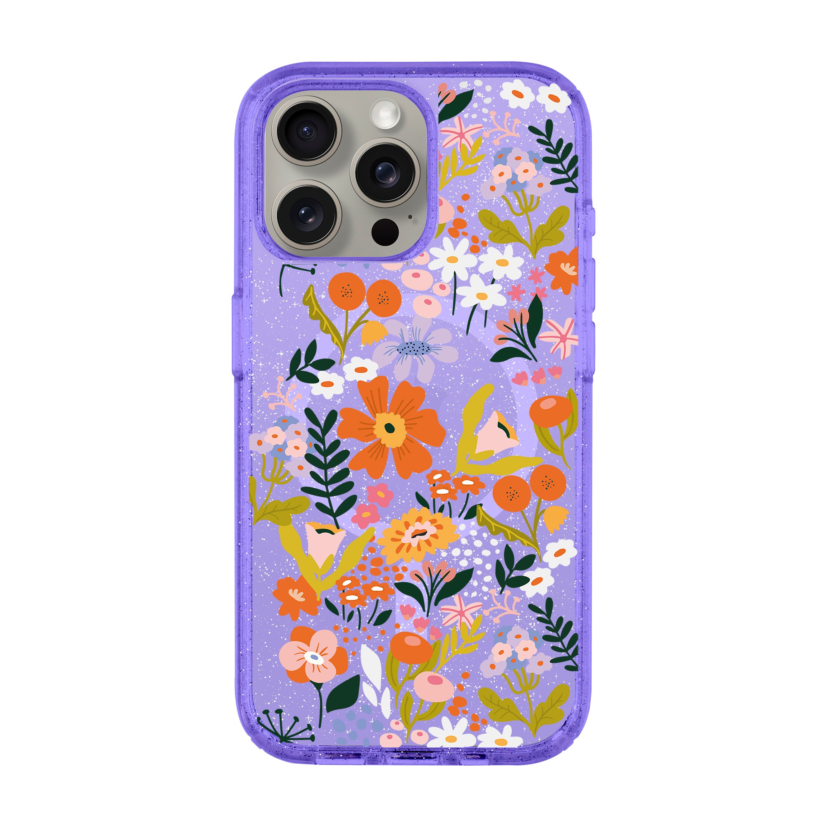 FLOWER-iPhone Shiny Case with MagSafe