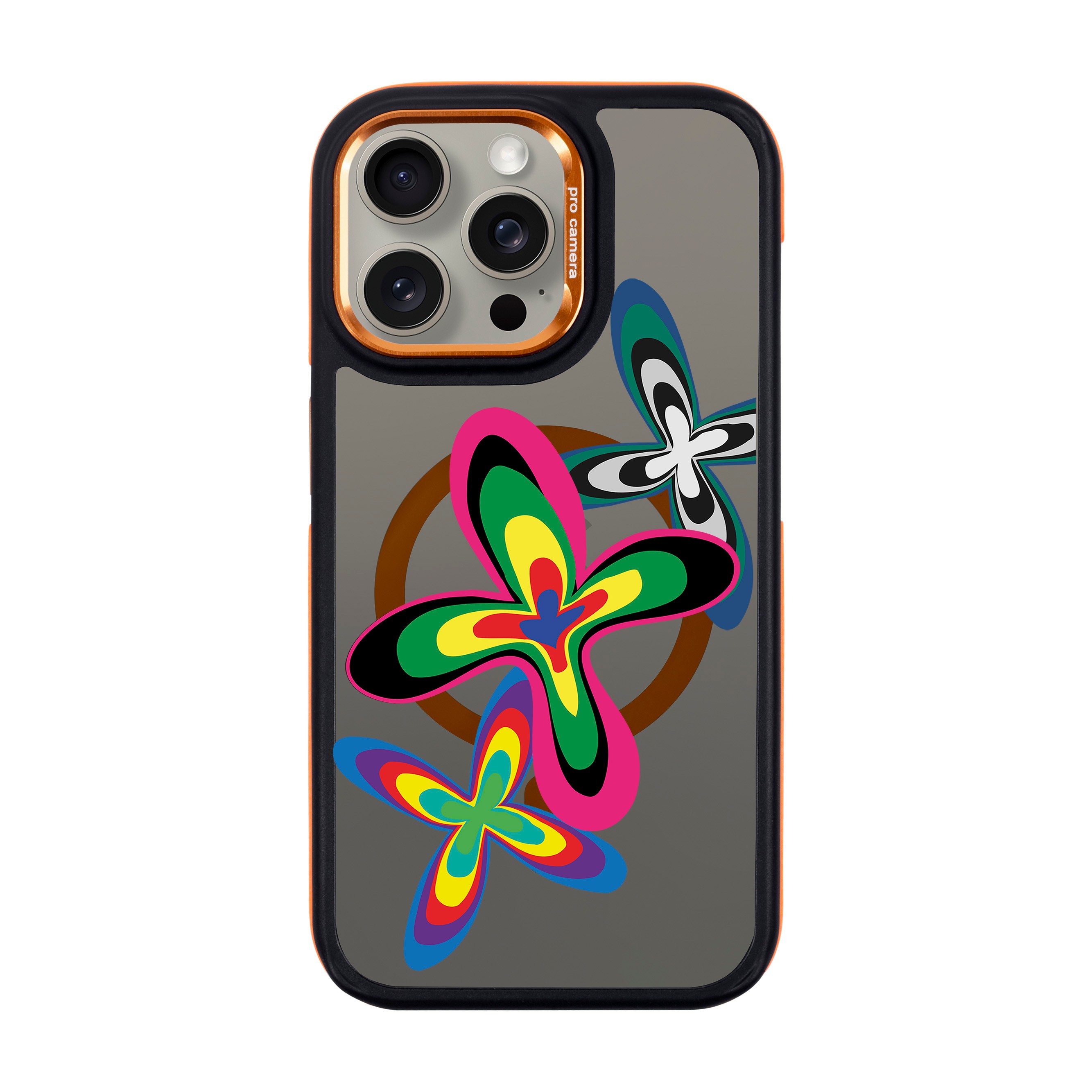 COLOR FLOWER-iPhone Dark Case with MagSafe