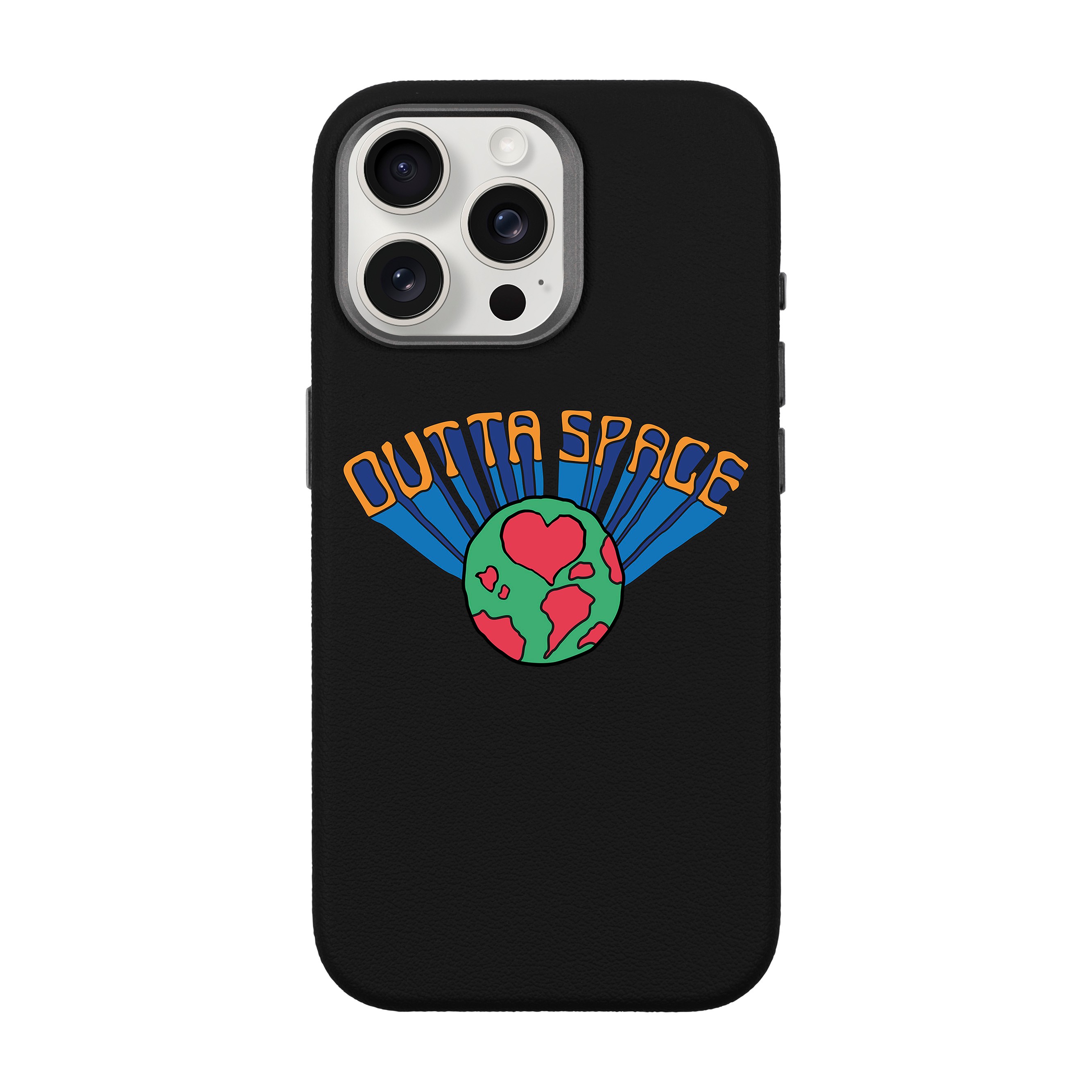 OUTTA SPACE-iPhone Leather 15 Premium Case with MagSafe