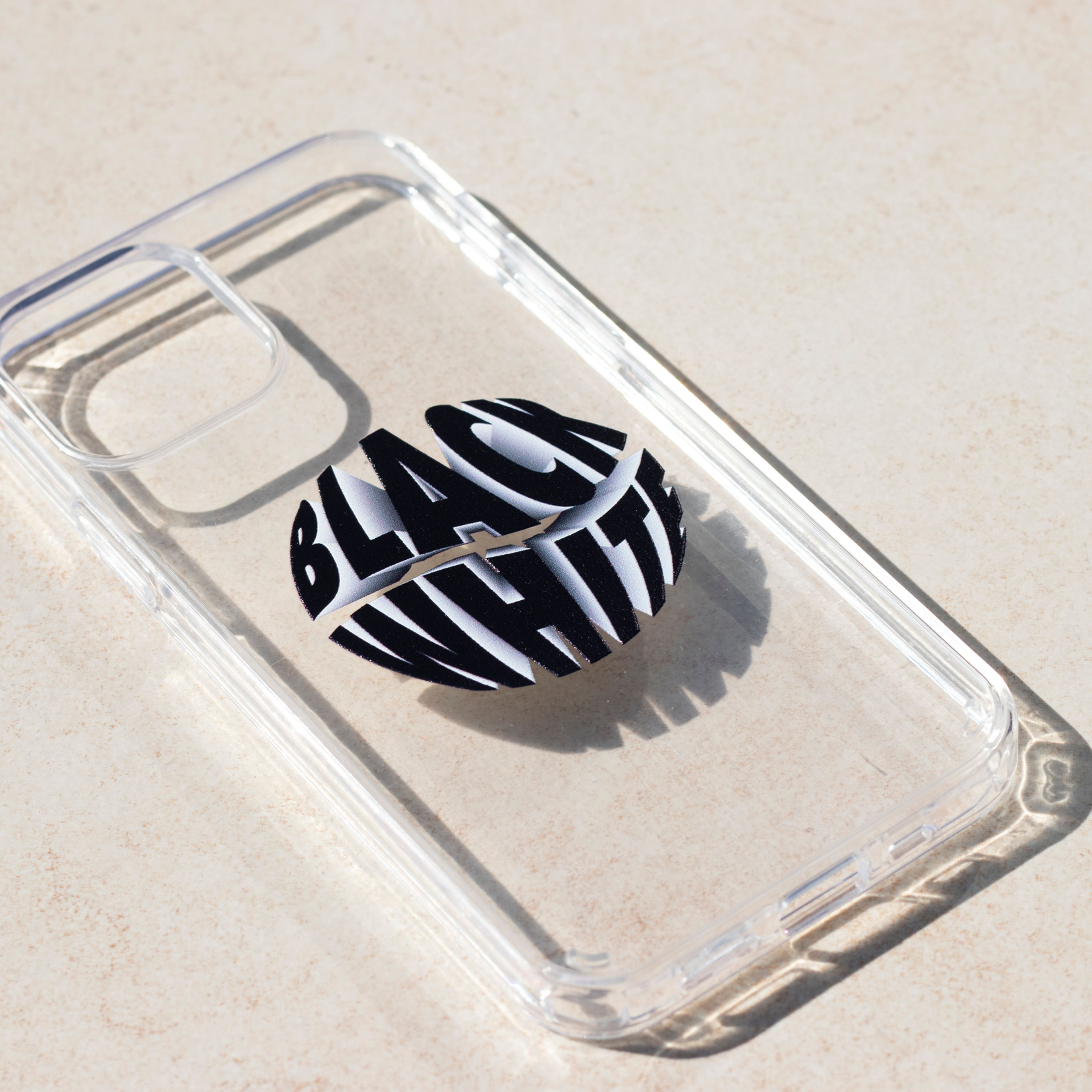 Black White - iPhone Clear Case