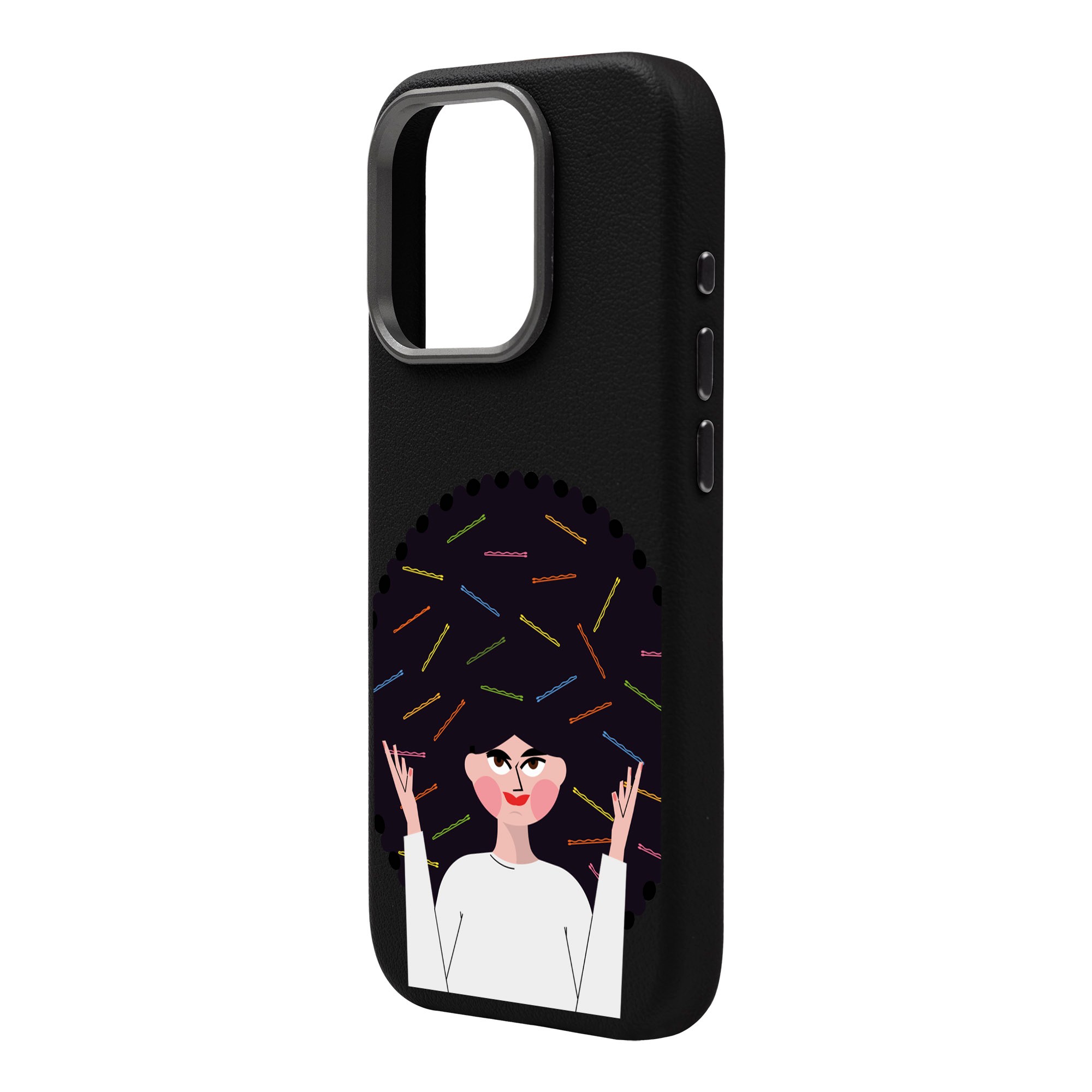 TANGLES OF HAPPINESS-iPhone Leather Premium Kılıf MagSafe Özellikli