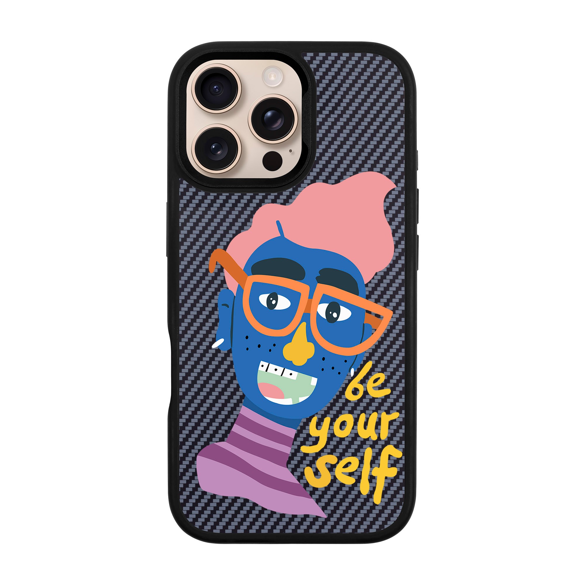 BE YOUR SELF-iPhone Plaid Kılıf MagSafe Özellikli