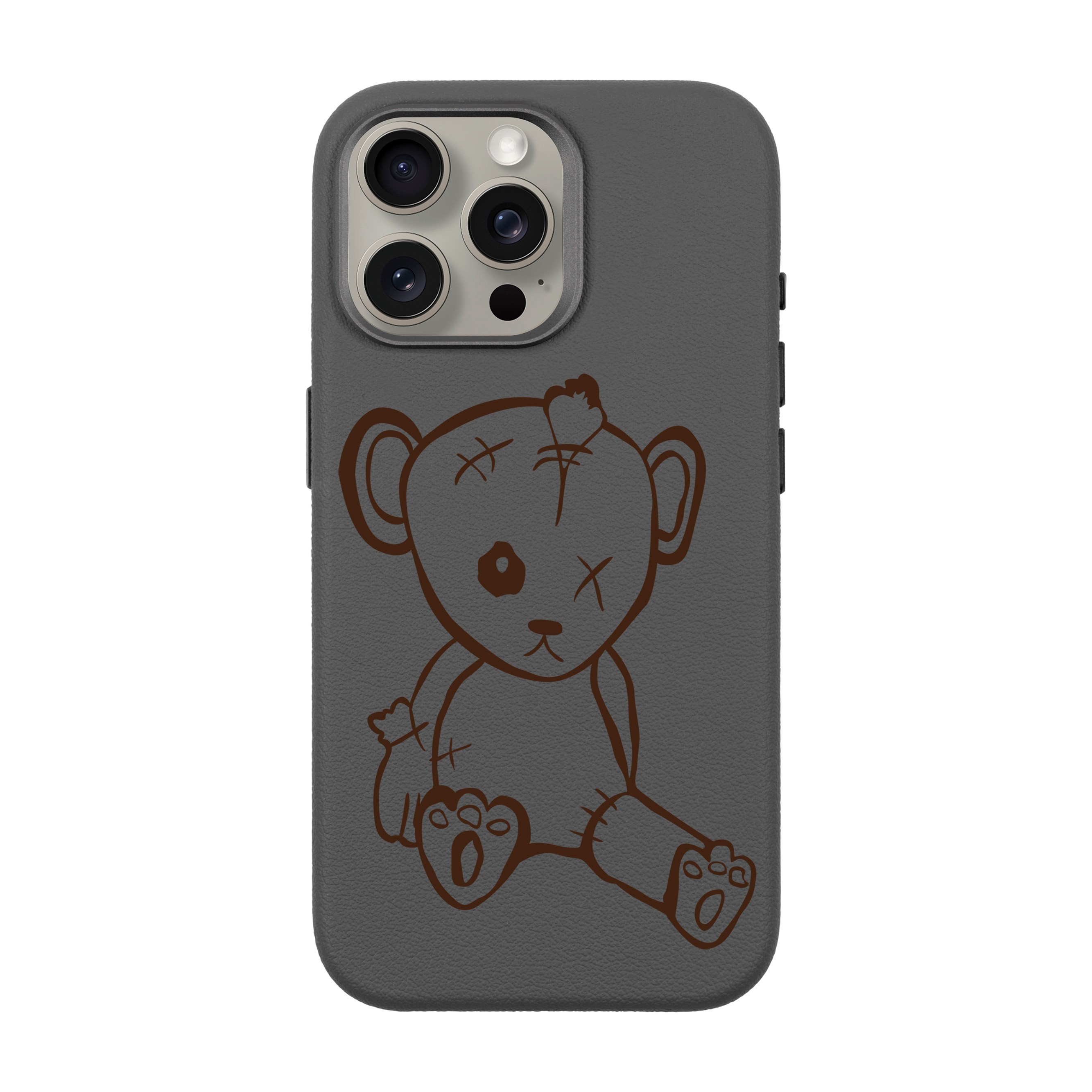 BABY BEAR-iPhone Leather 15 Premium Kılıf MagSafe Özellikli