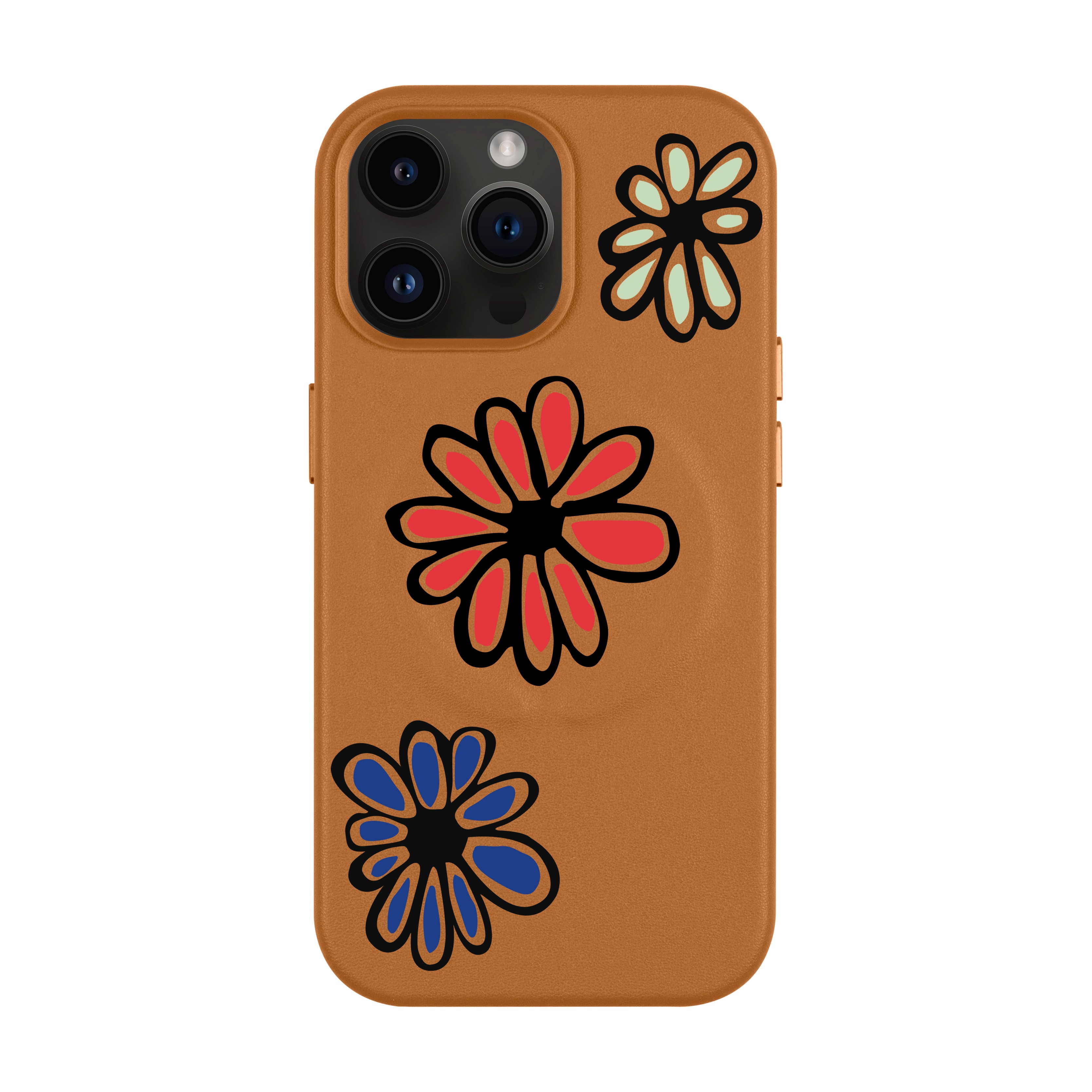 FLORIST-iPhone Leather Kılıf MagSafe Özellikli