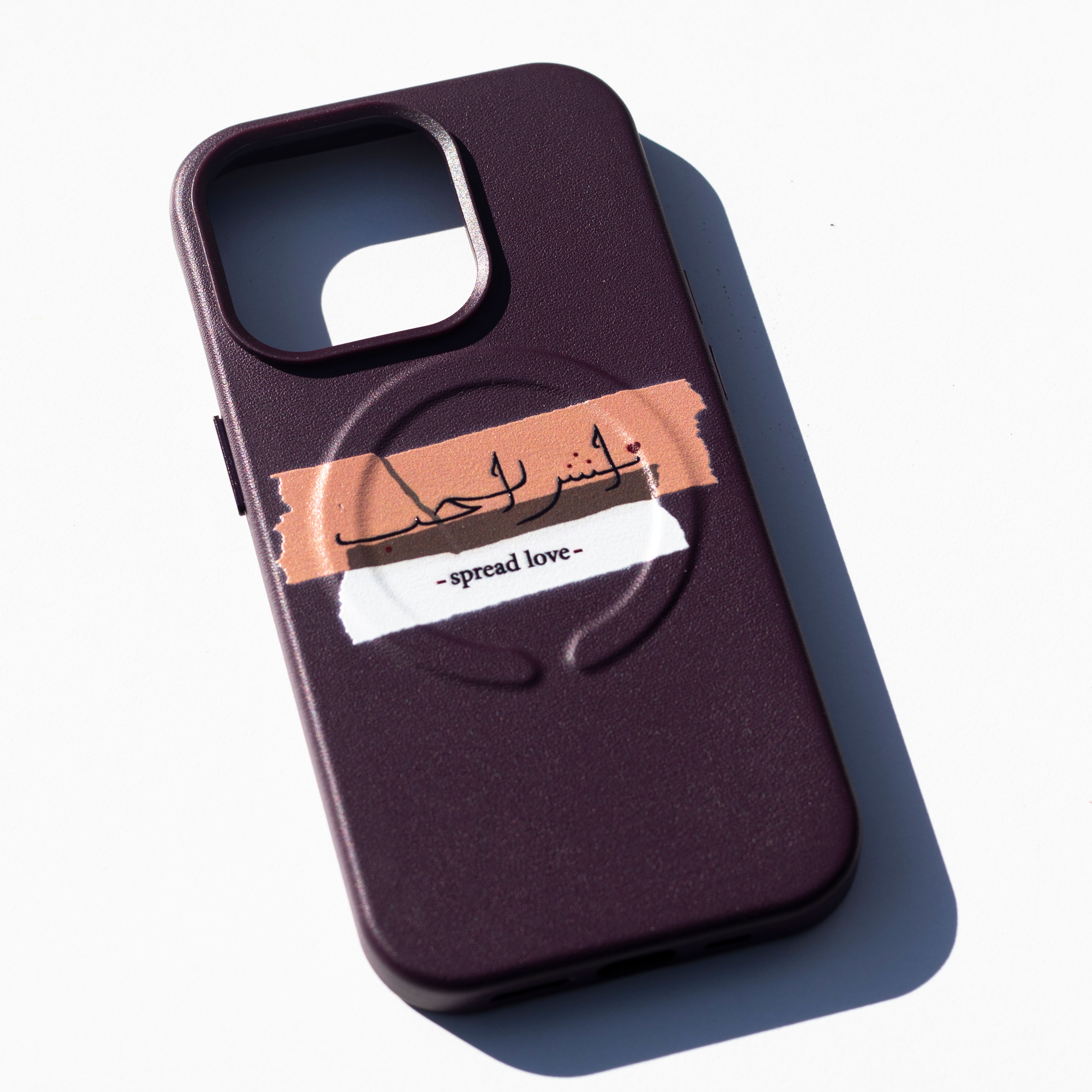 Spread Love - iPhone Leather Case with MagSafe