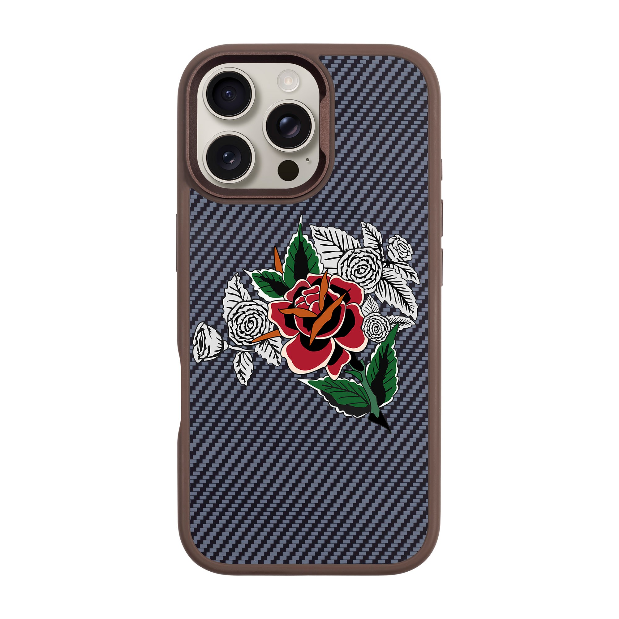 DRY ROSE-iPhone Plaid Kılıf MagSafe Özellikli