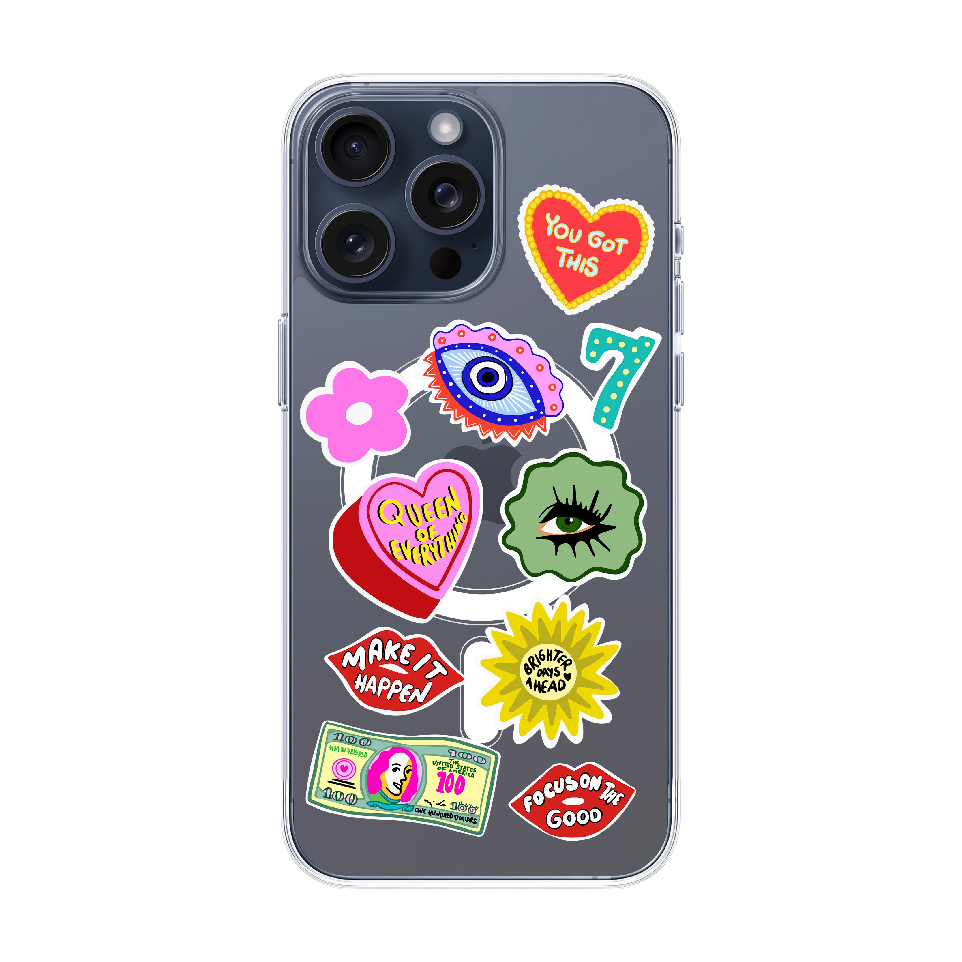 HM Stickers - iPhone Clear Case with MagSafe