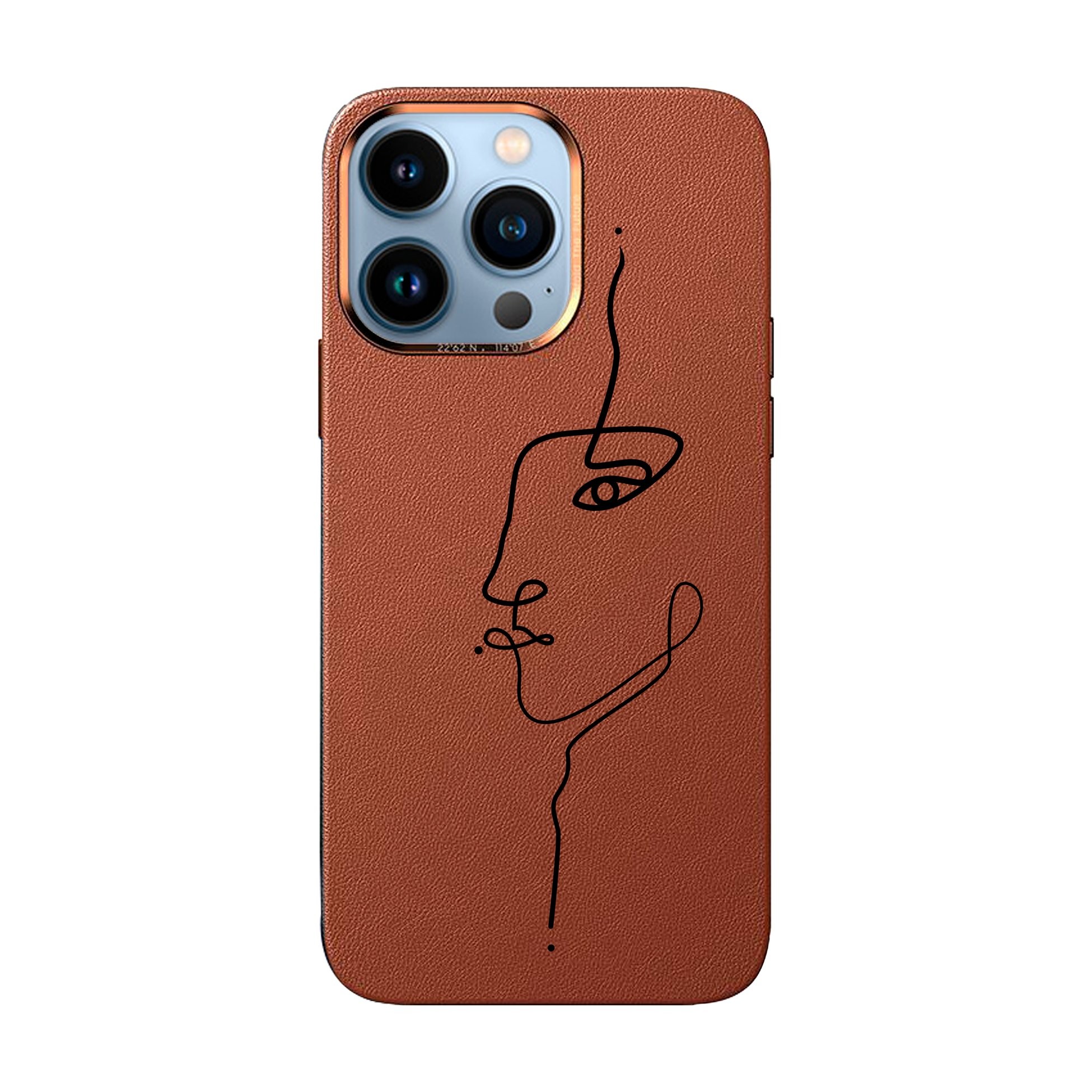 FACE-iPhone Full Grain Leather Kılıf MagSafe Özellikli