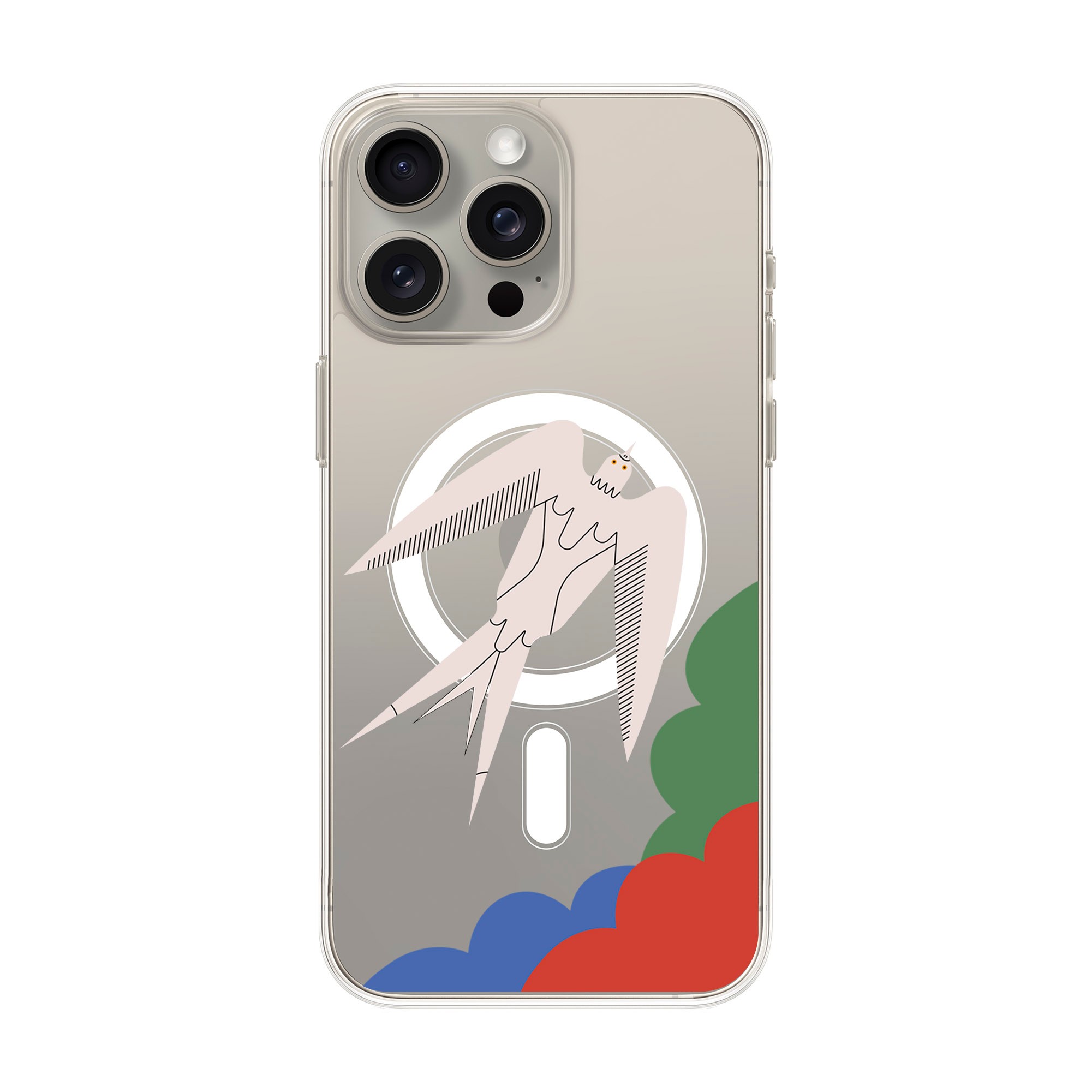 L’OISEAU LIBRE-iPhone Solid Kılıf MagSafe Özellikli