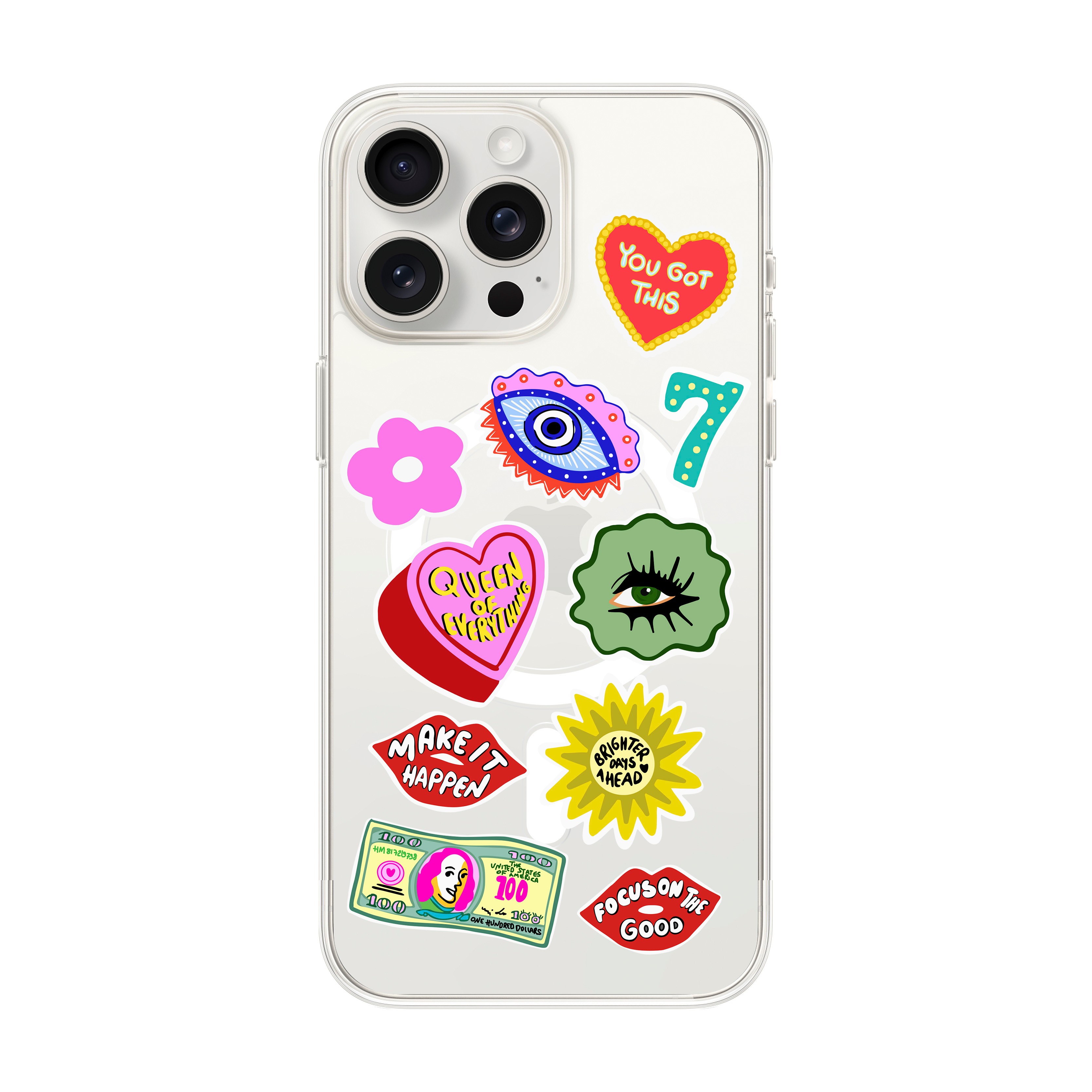 HM Stickers - iPhone Clear Case with MagSafe