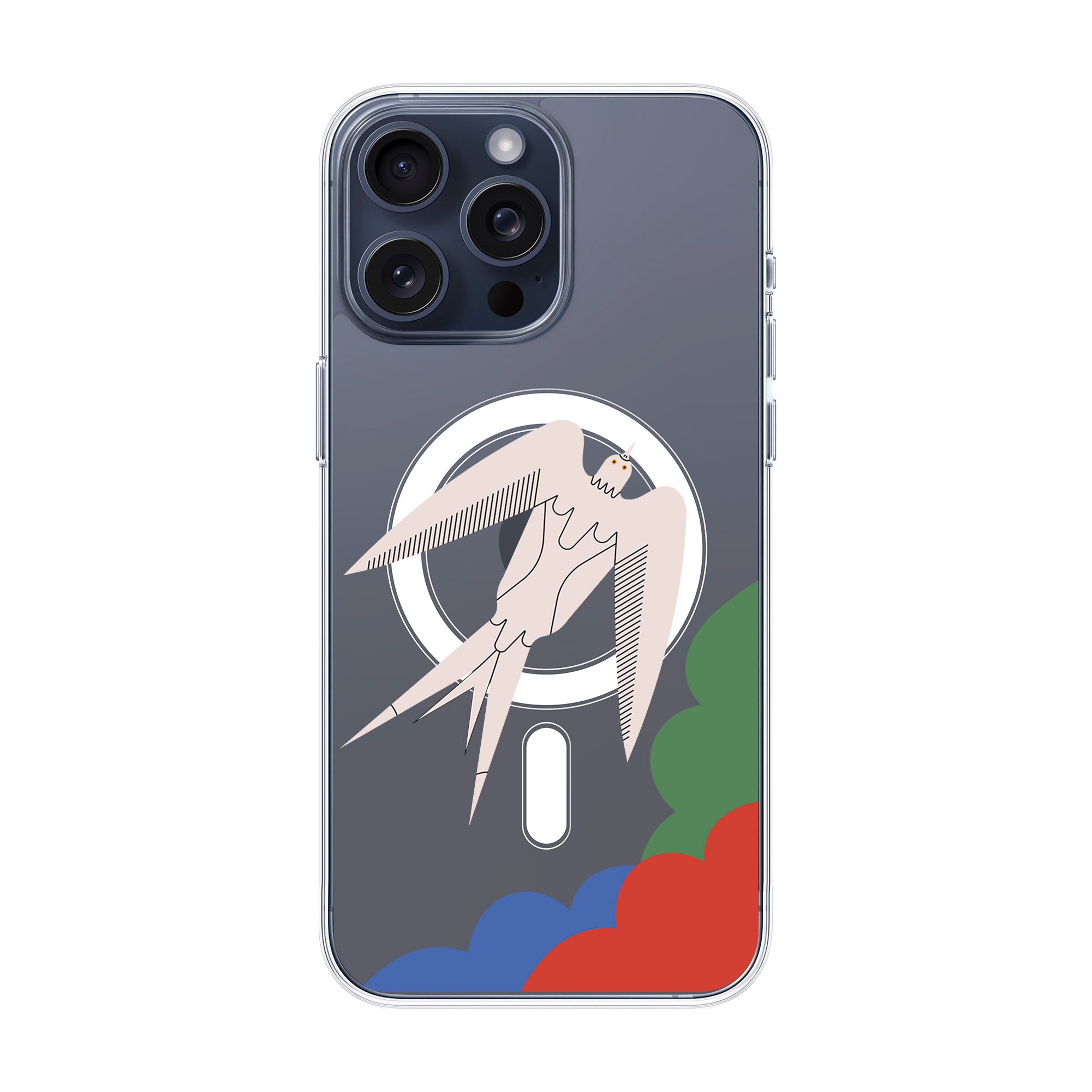 L’OISEAU LIBRE-iPhone Solid Kılıf MagSafe Özellikli