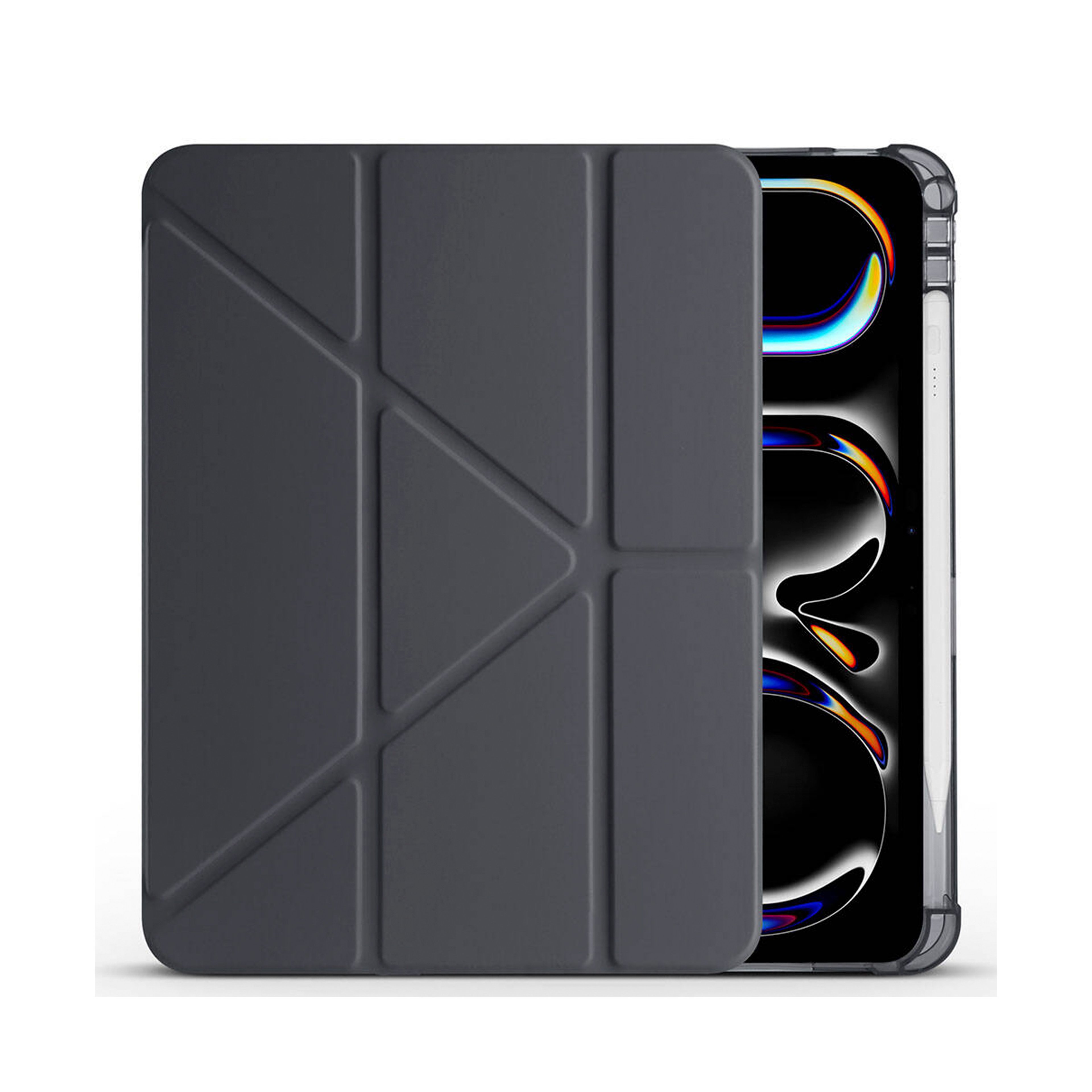 Apple iPad Pro 11 inç 2024-Trigon Folding Kalemlikli Standlı Kılıf
