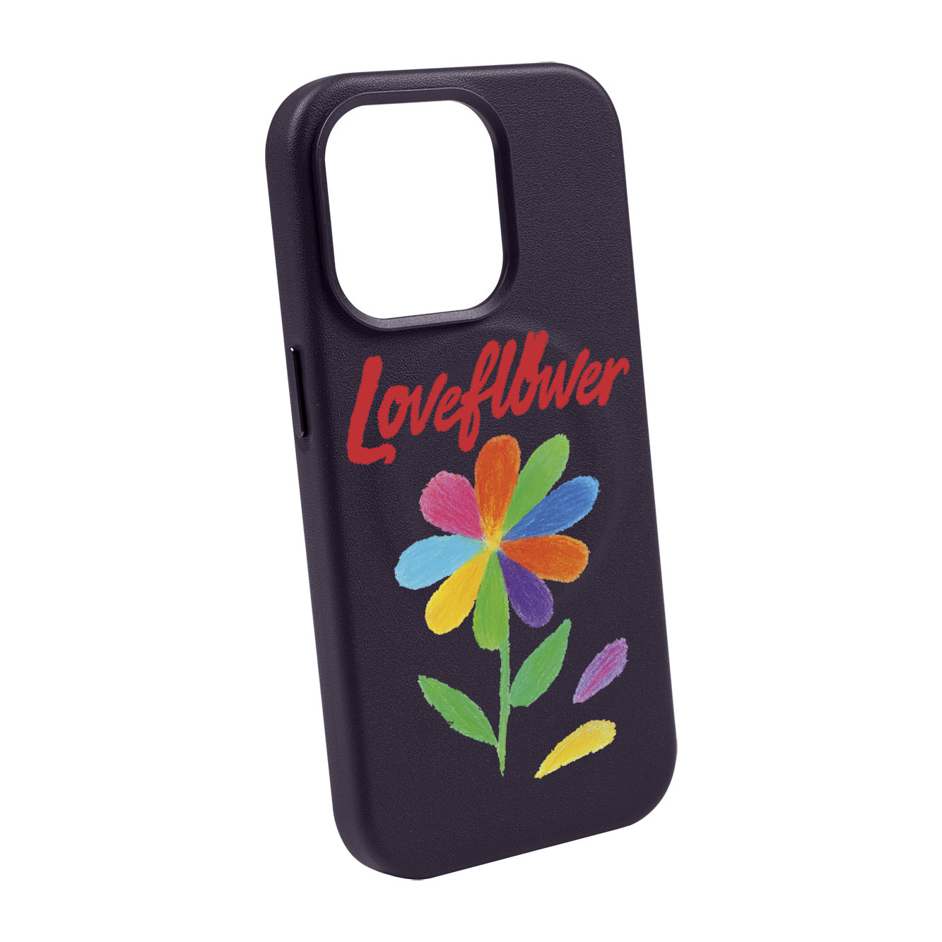 LOVE FLOWER-iPhone Leather Kılıf MagSafe Özellikli