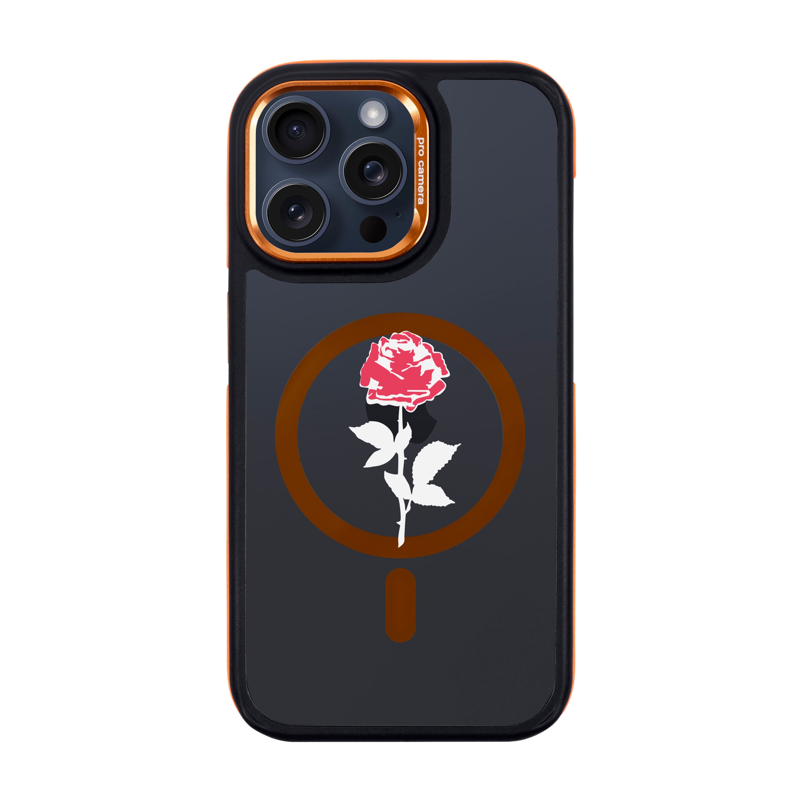 NATUREL ROSE-iPhone Dark Kılıf MagSafe Özellikli