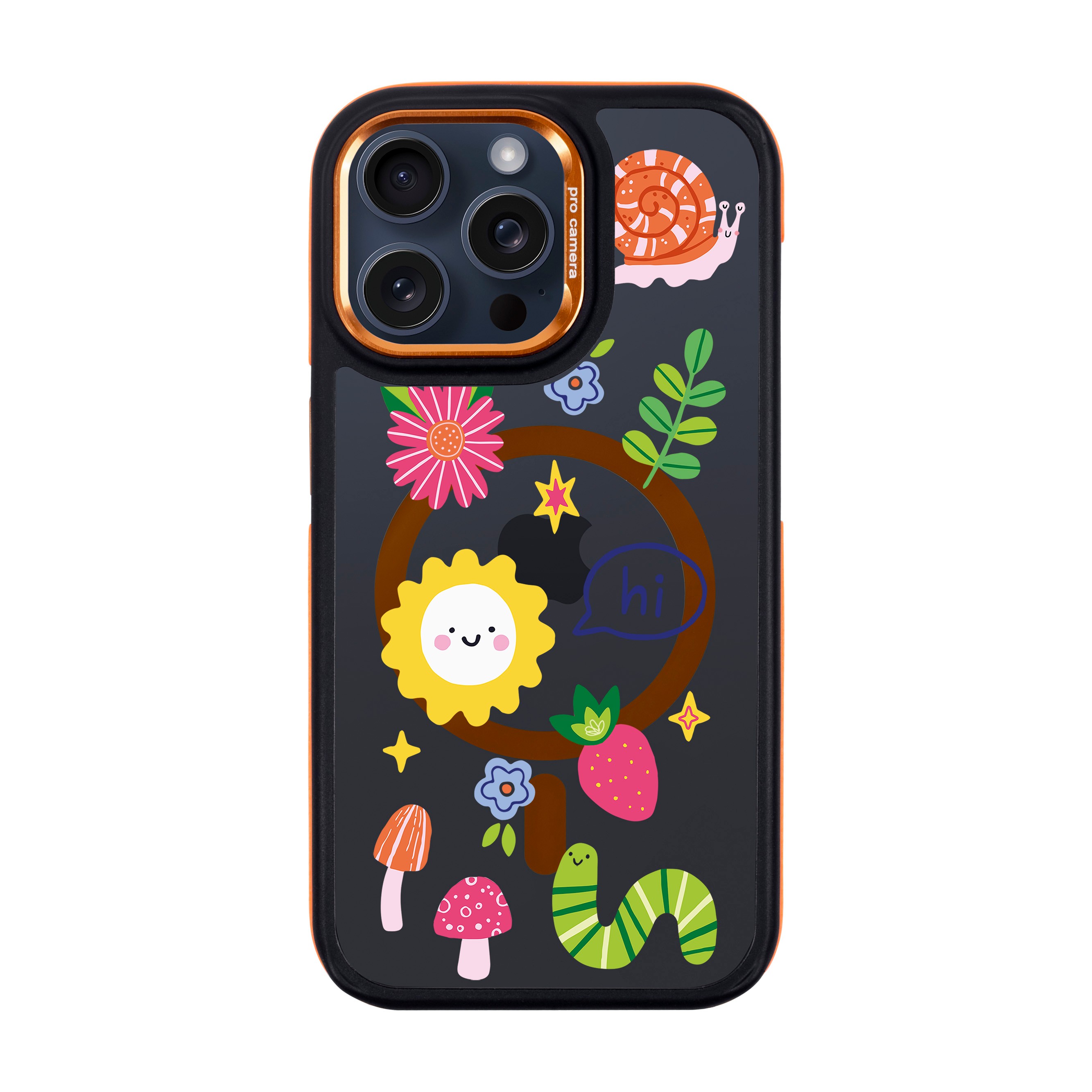 HELLO NATURE-iPhone Dark Case with MagSafe